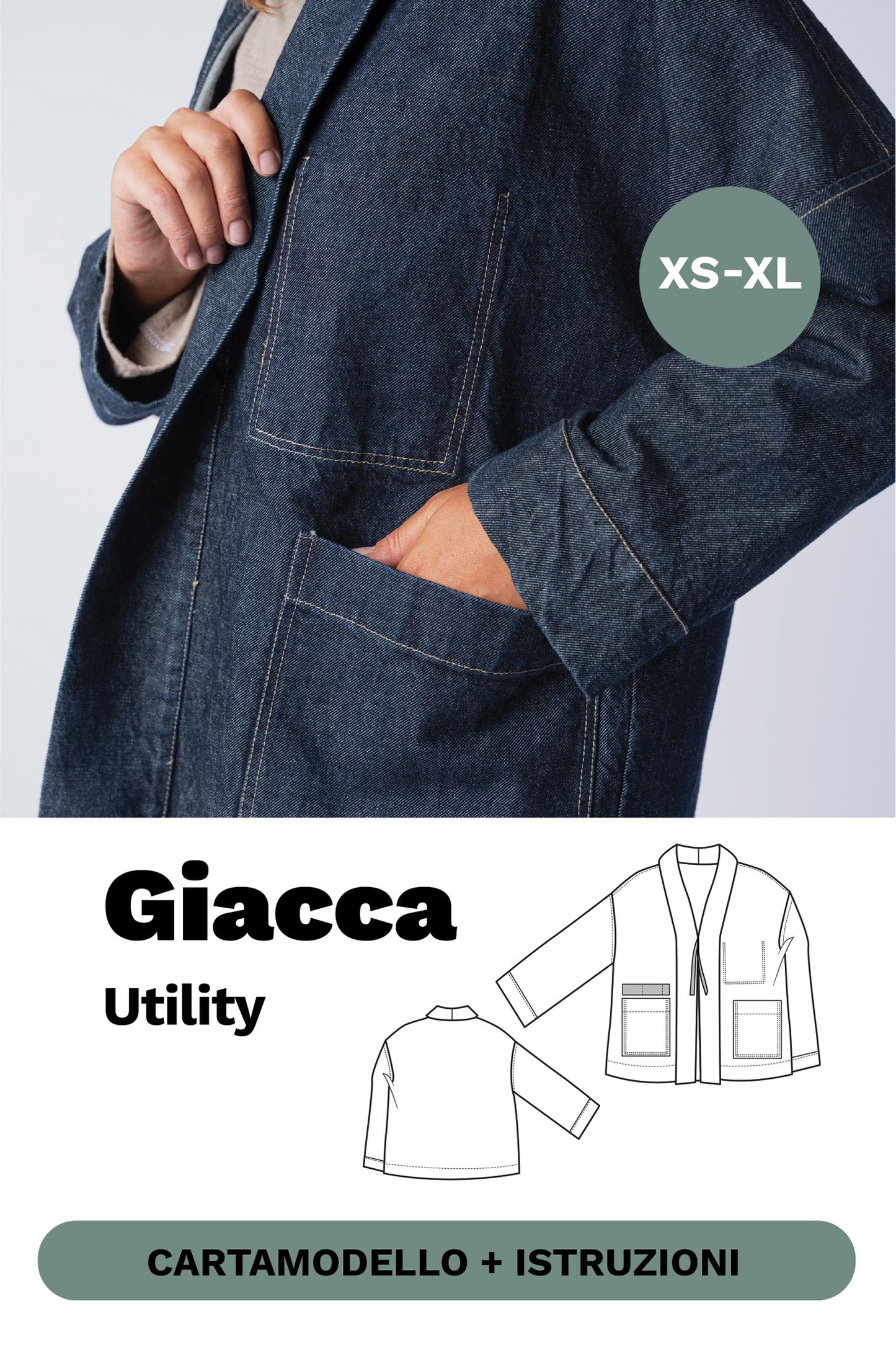 Utility-Jacke: Schnittmuster + illustriertes Tutorial