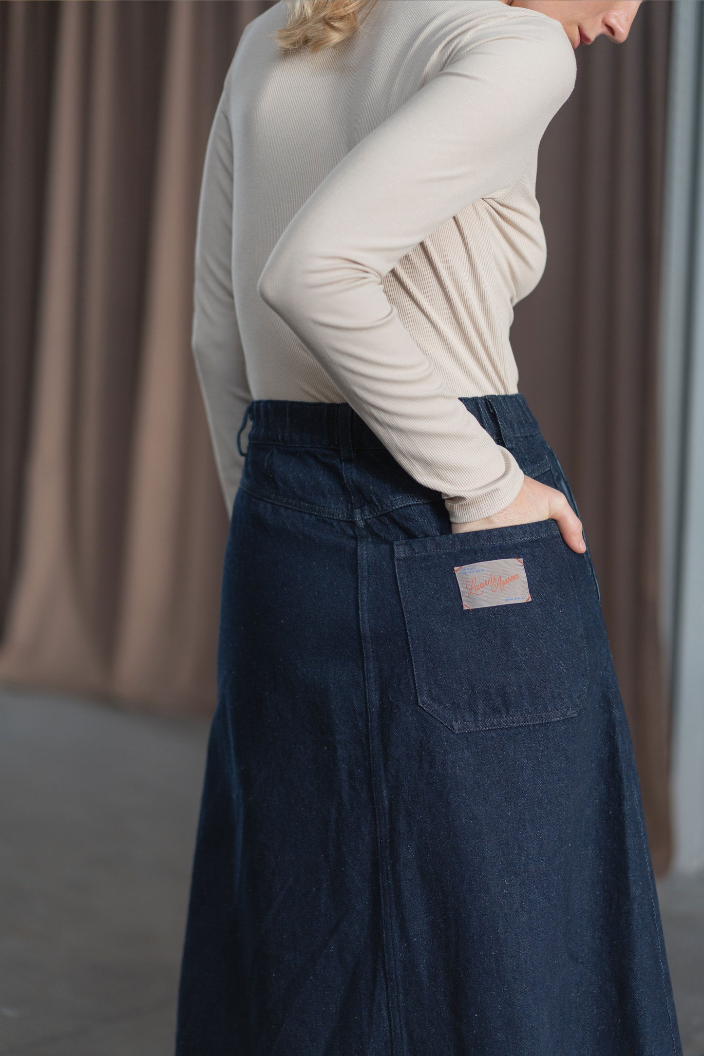 Gonna Jeans Lia - Blu Indaco