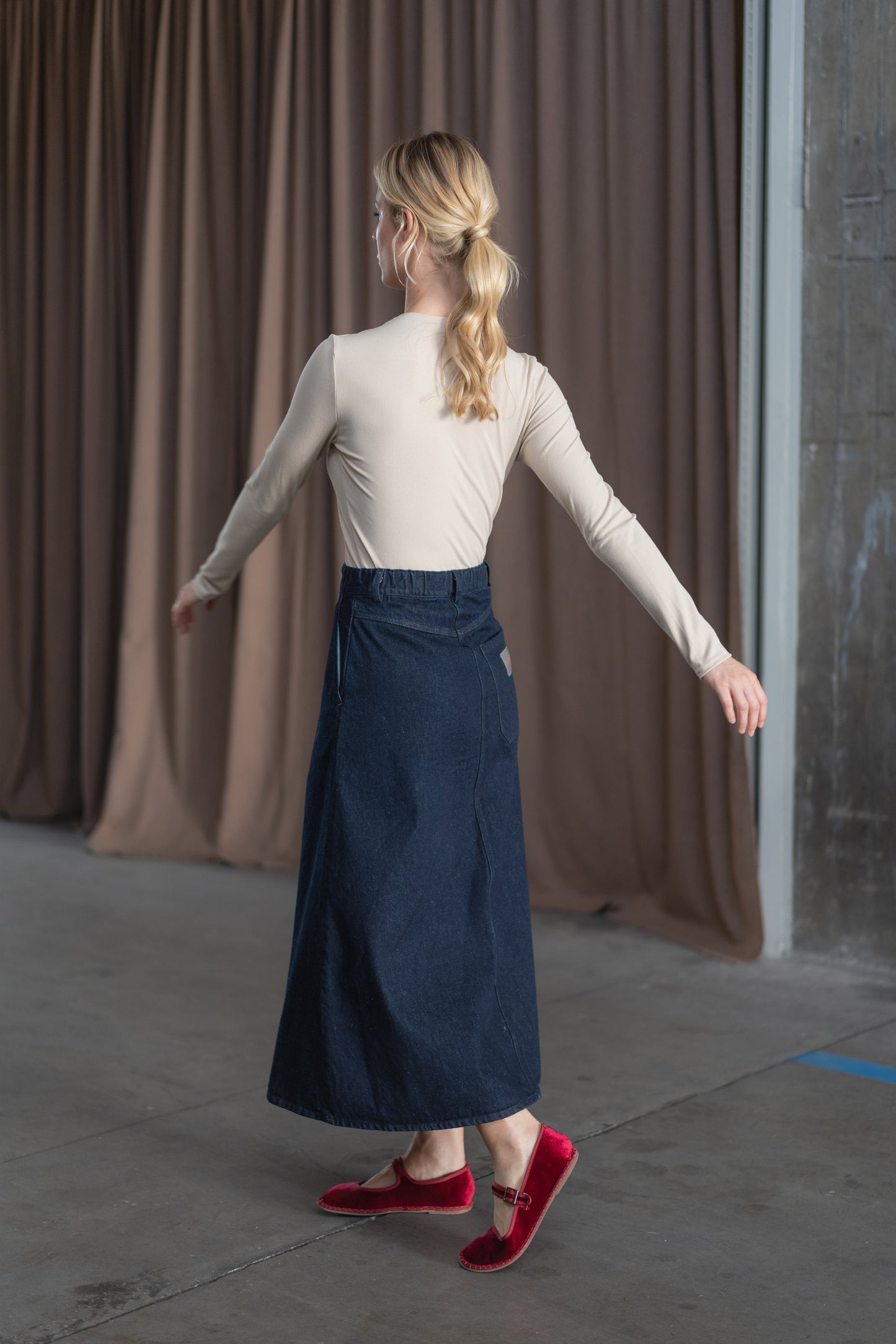 Gonna Jeans Lia - Blu Indaco