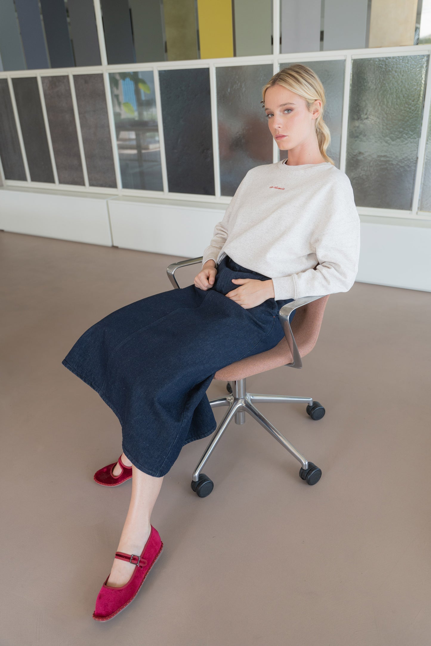 Gonna Jeans Lia - Blu Indaco