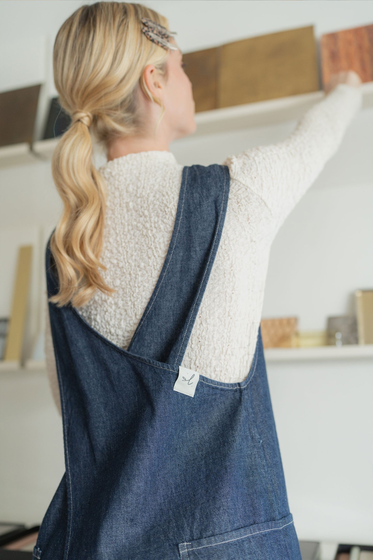 Grembiule/Vestito donna - Jeans Cotone-Canapa