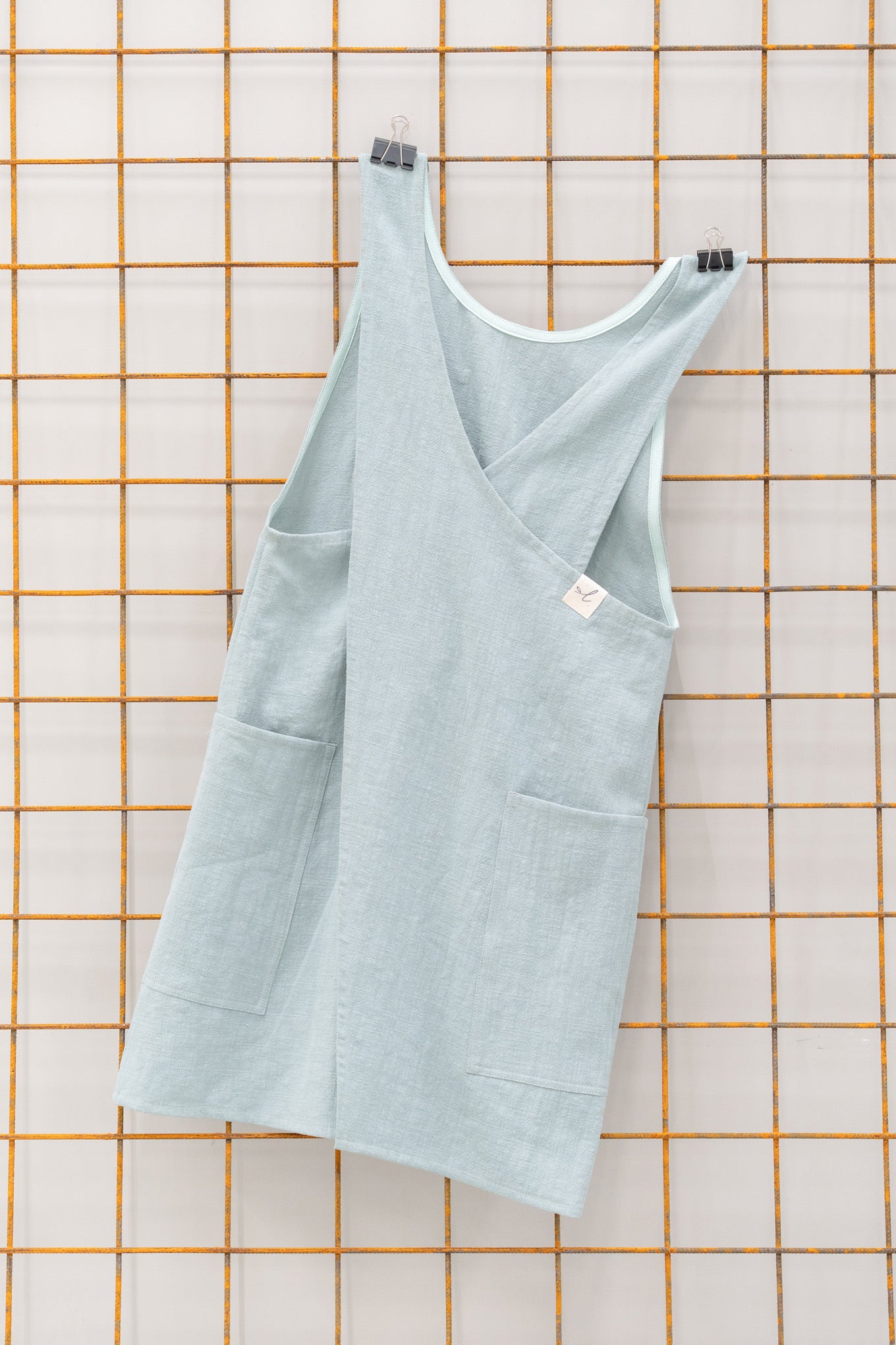 Schürze/Kleid für Damen – Aquagrün