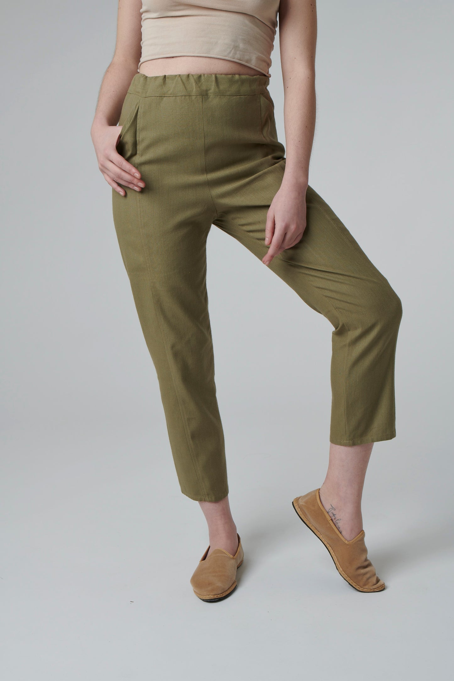 KIT pantalone Dafne: Cartamodello Cartaceo + Tessuto