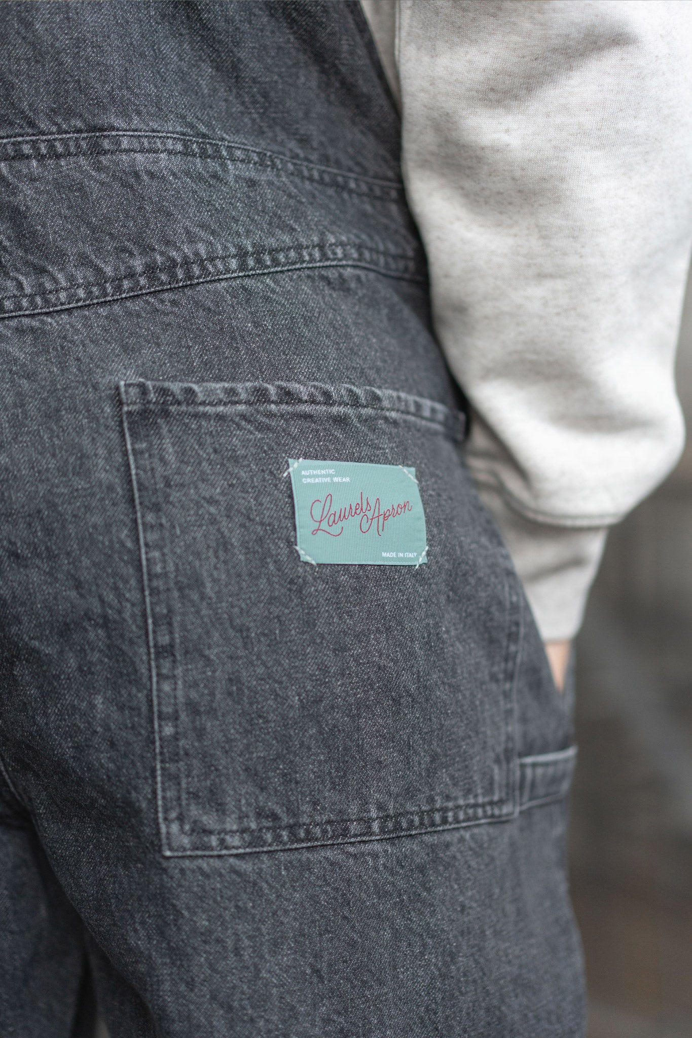 Latzhose Apollo Jeans – Schwarz stonewashed