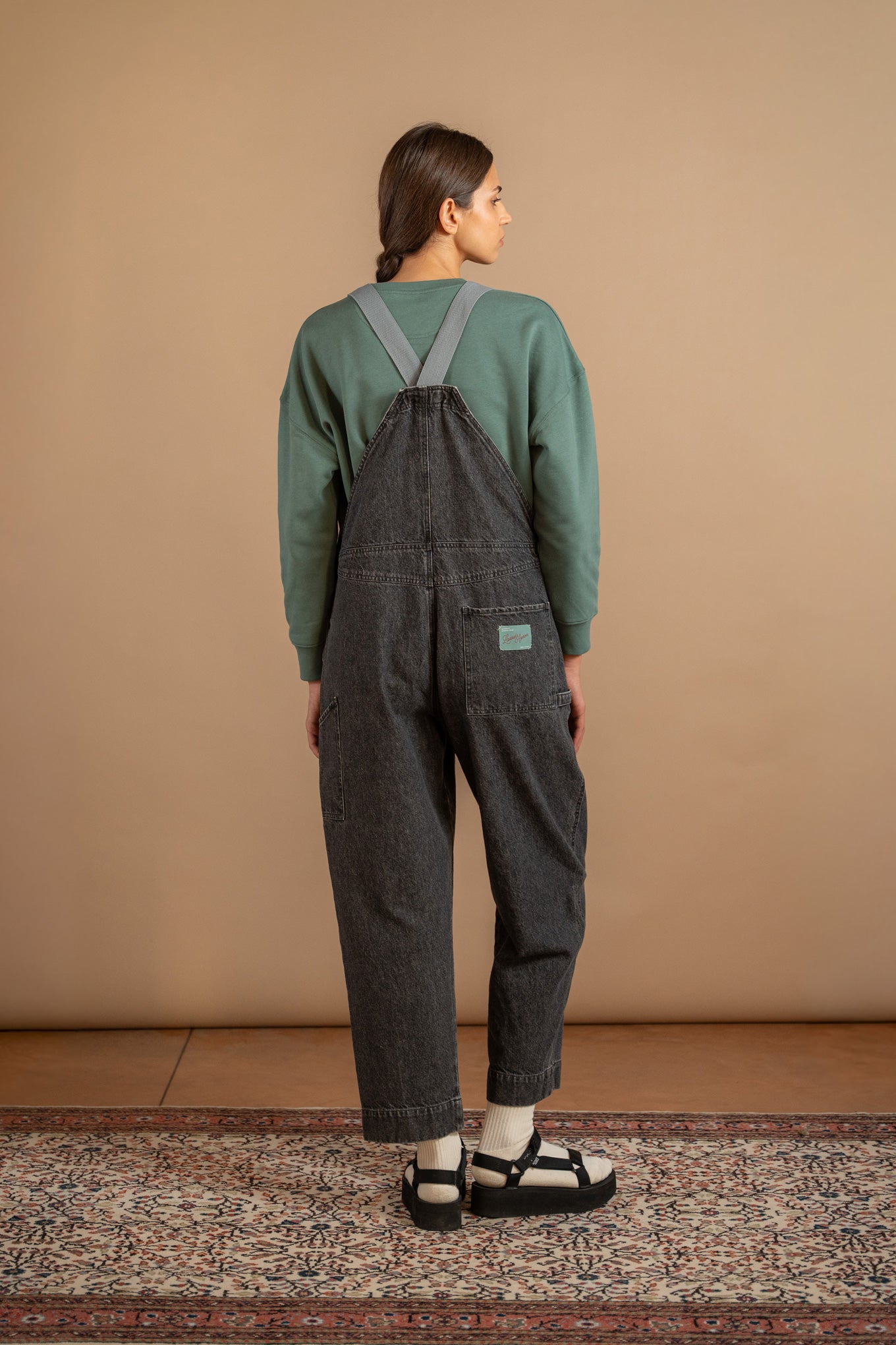 Latzhose Apollo Jeans – Schwarz stonewashed