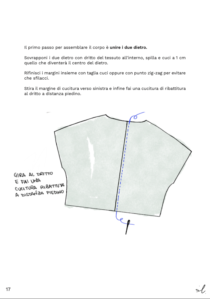 Blusa Bloom: Cartamodello + Tutorial Video + Tutorial PDF