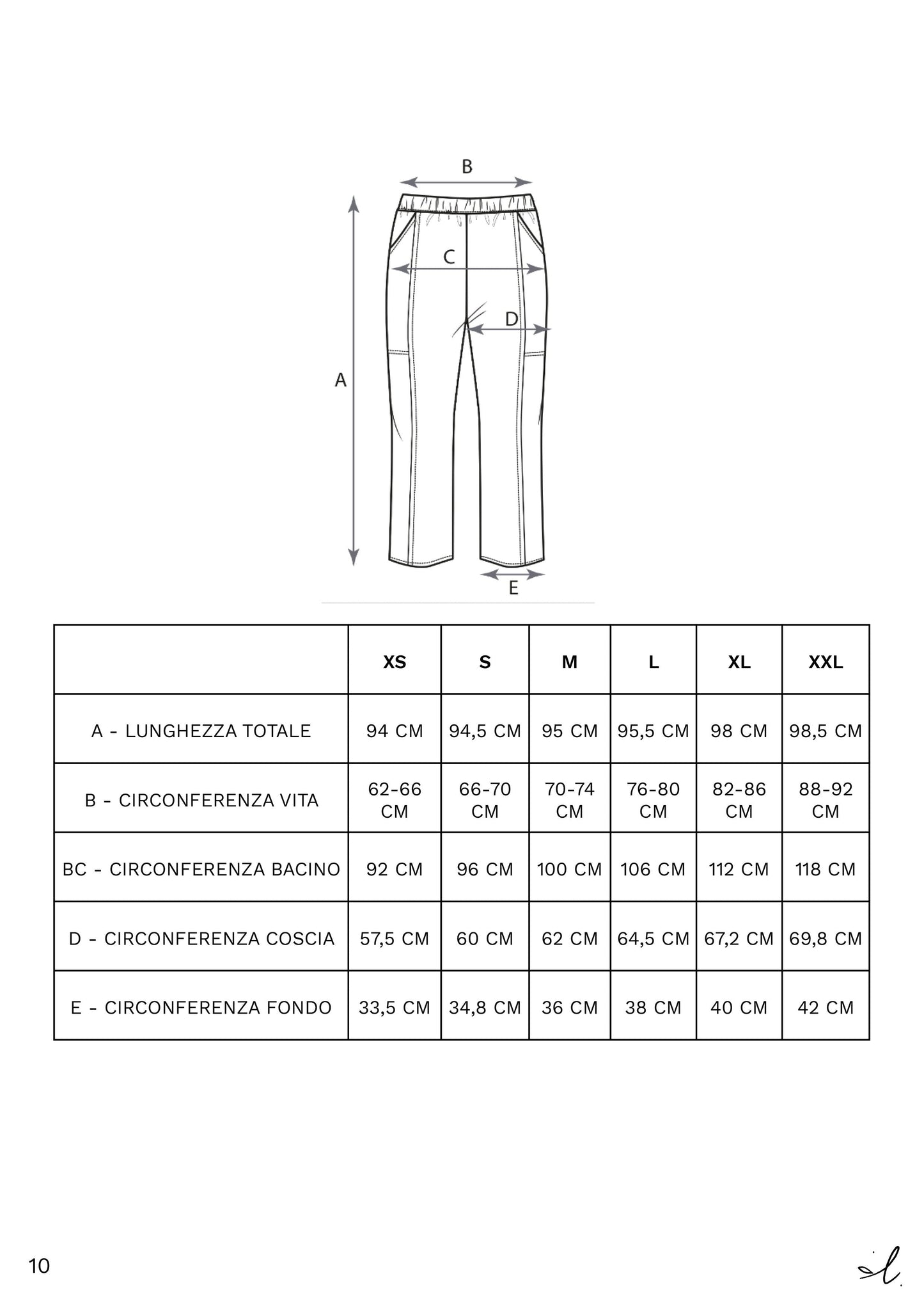 KIT pantalone Dafne: Cartamodello Cartaceo + Tessuto