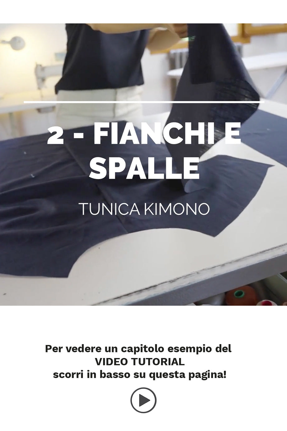 Tunika Kimono: Schnittmuster + Tutorial Video + Tutorial PDF