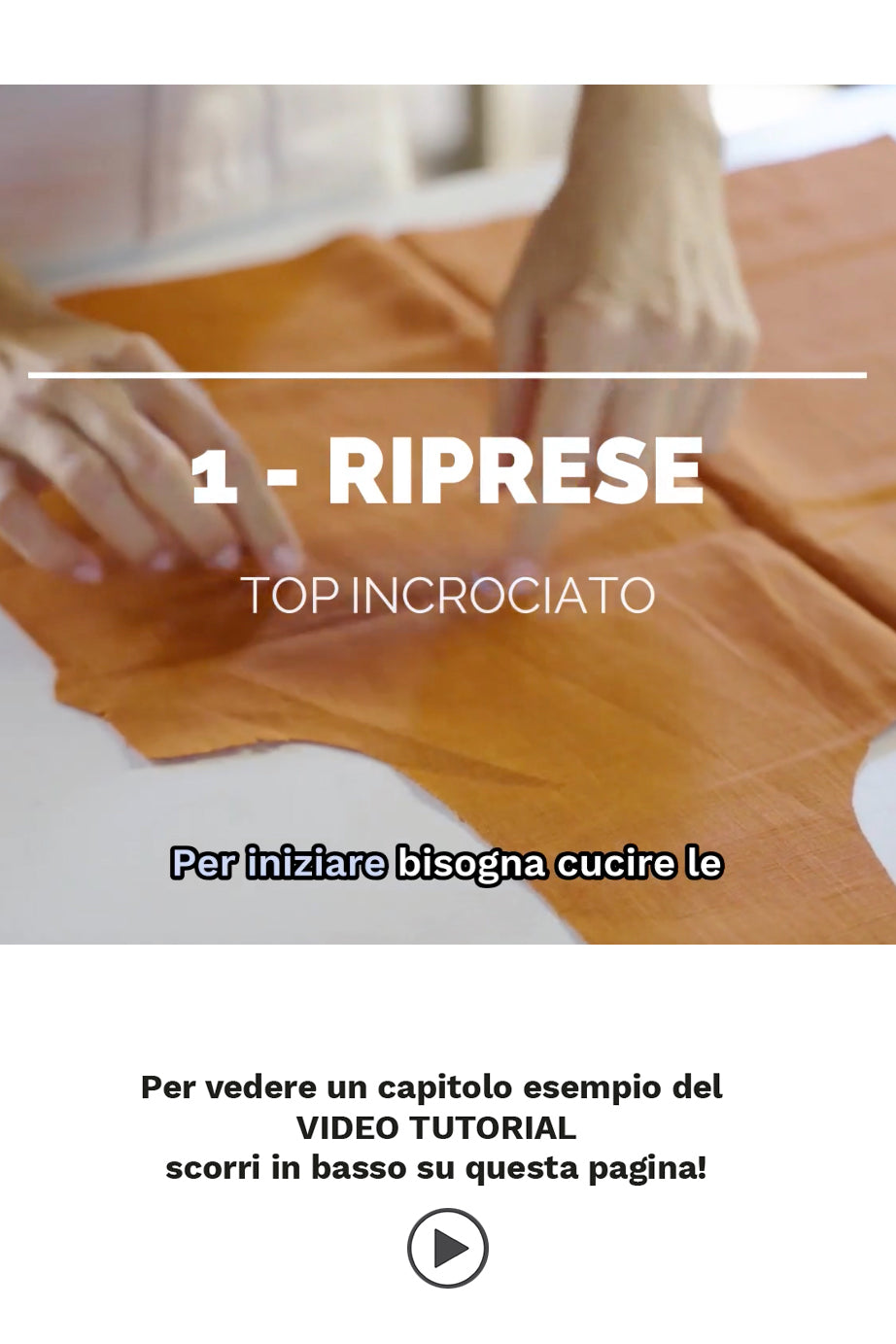 KIT Top incrociato: Cartamodello Cartaceo + Tessuto