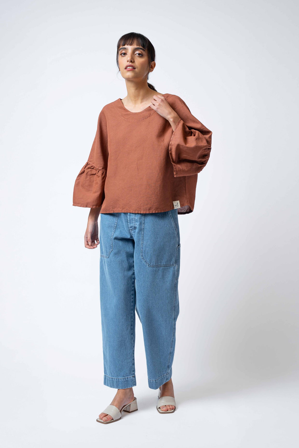BR2 - Blusa Bloom marrone Siena
