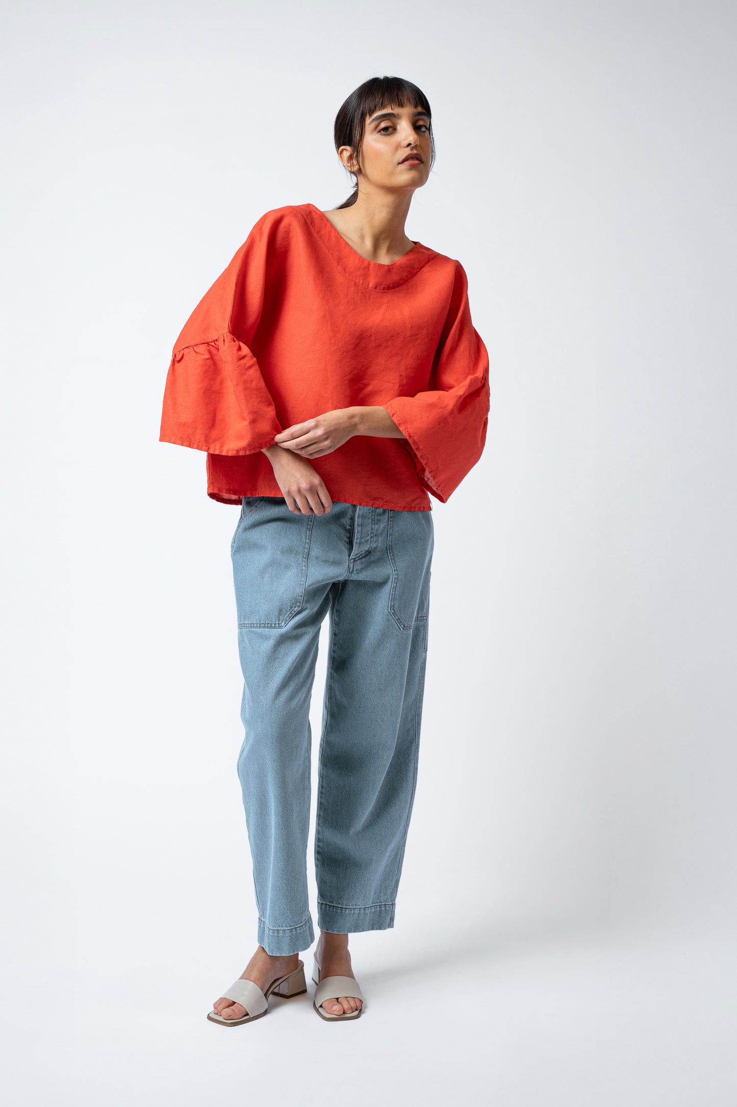 Blusa Bloom rosso Papavero