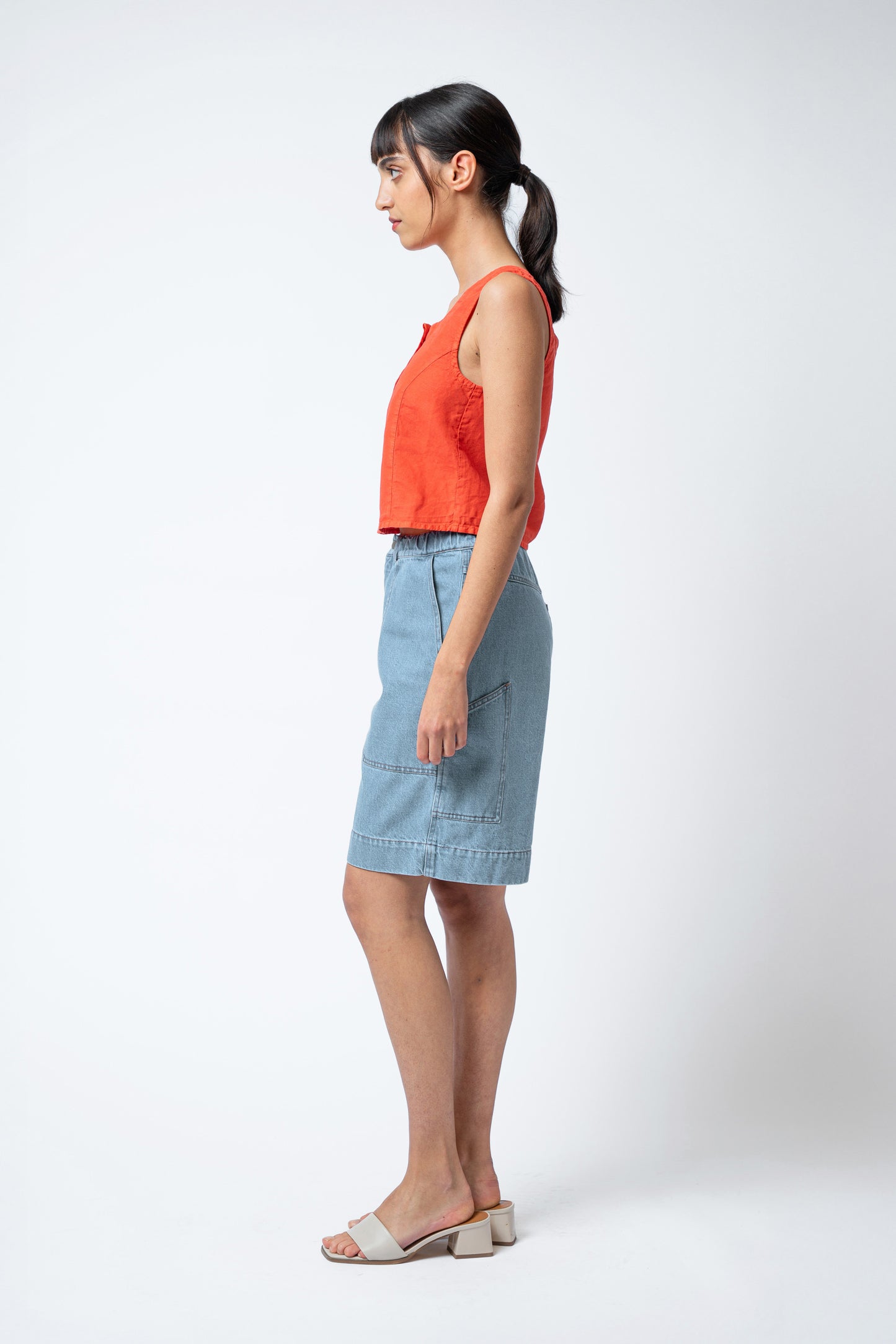 Top Yoko leggero rosso Papavero