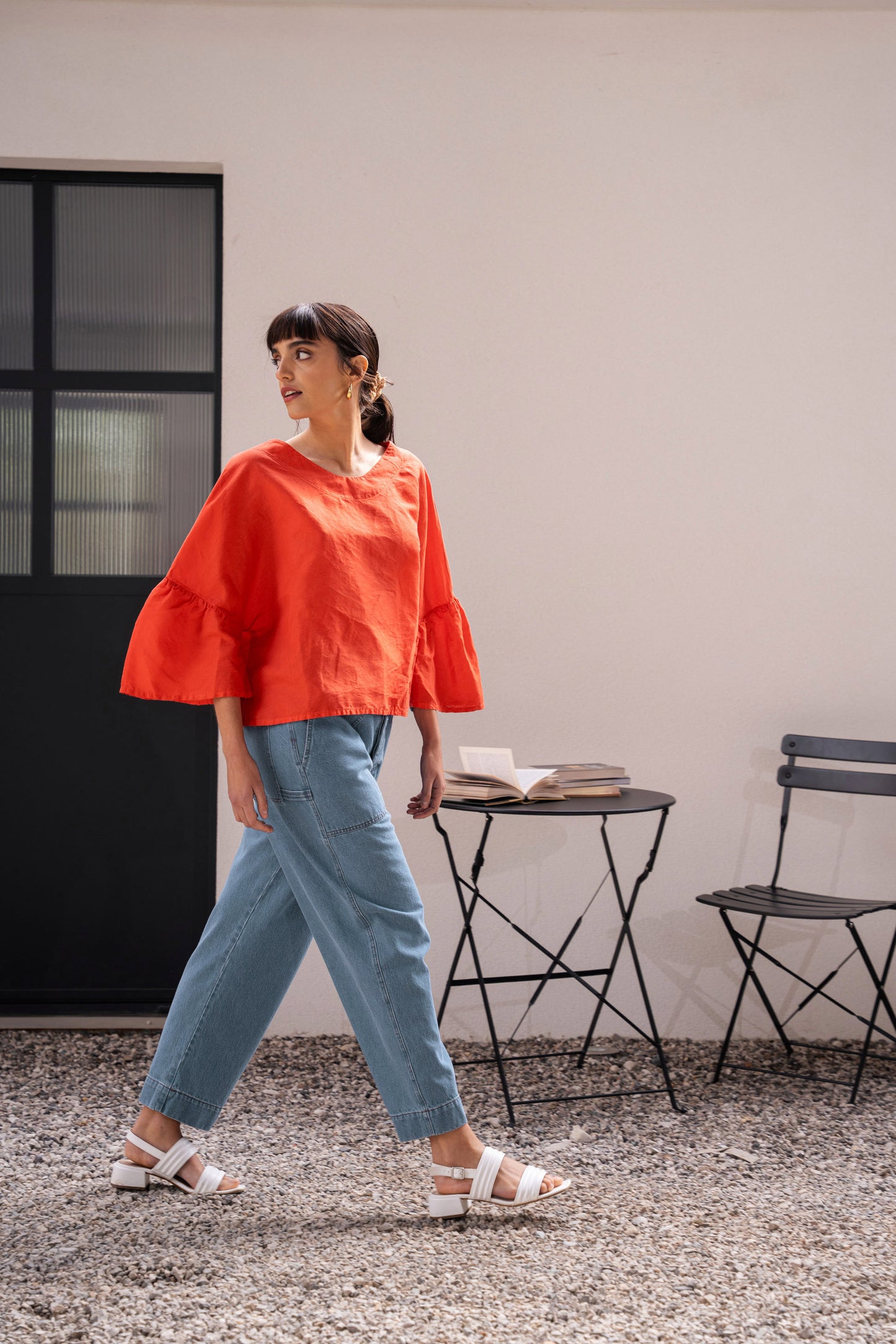 Blusa Bloom rosso Papavero