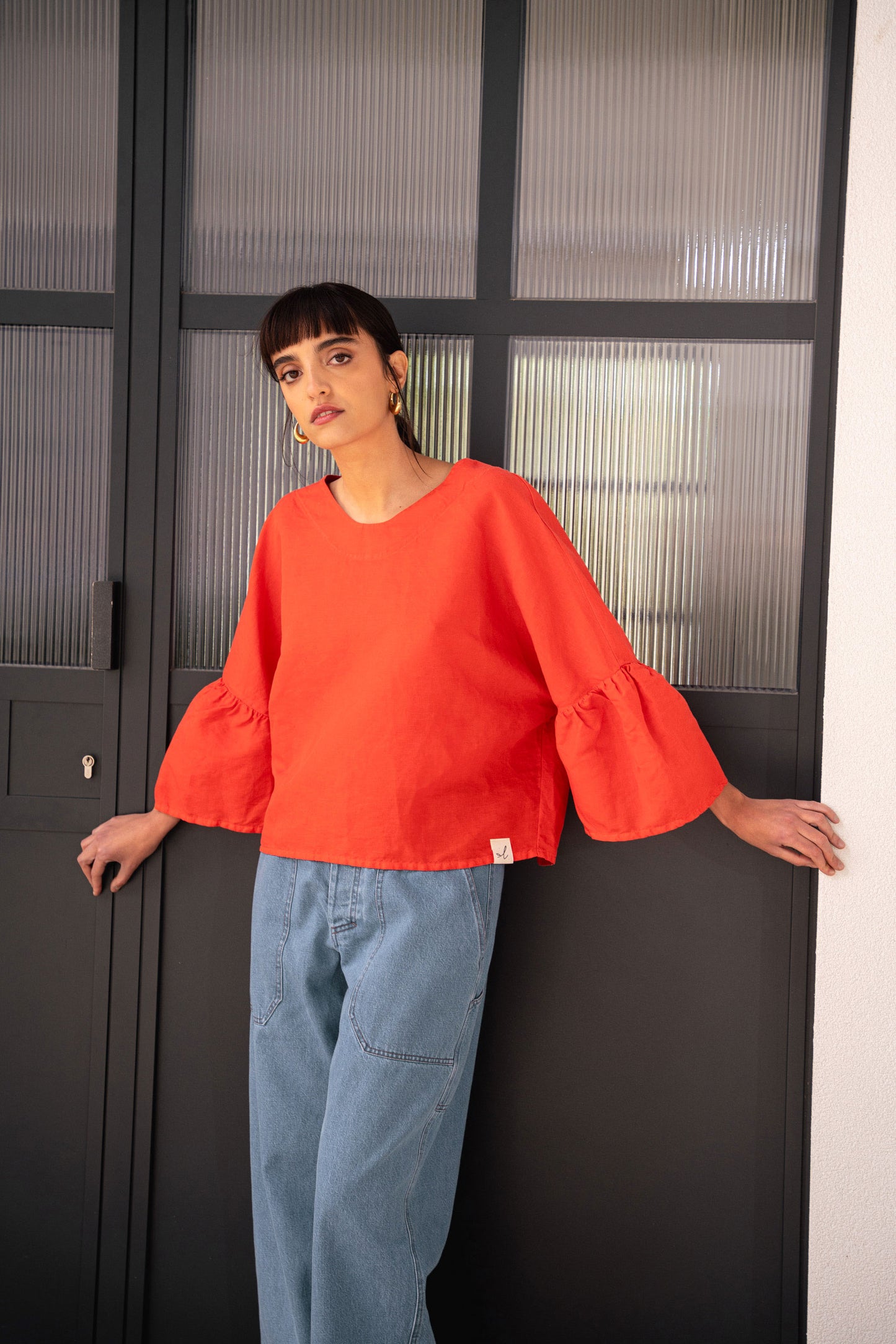 Blusa Bloom rosso Papavero