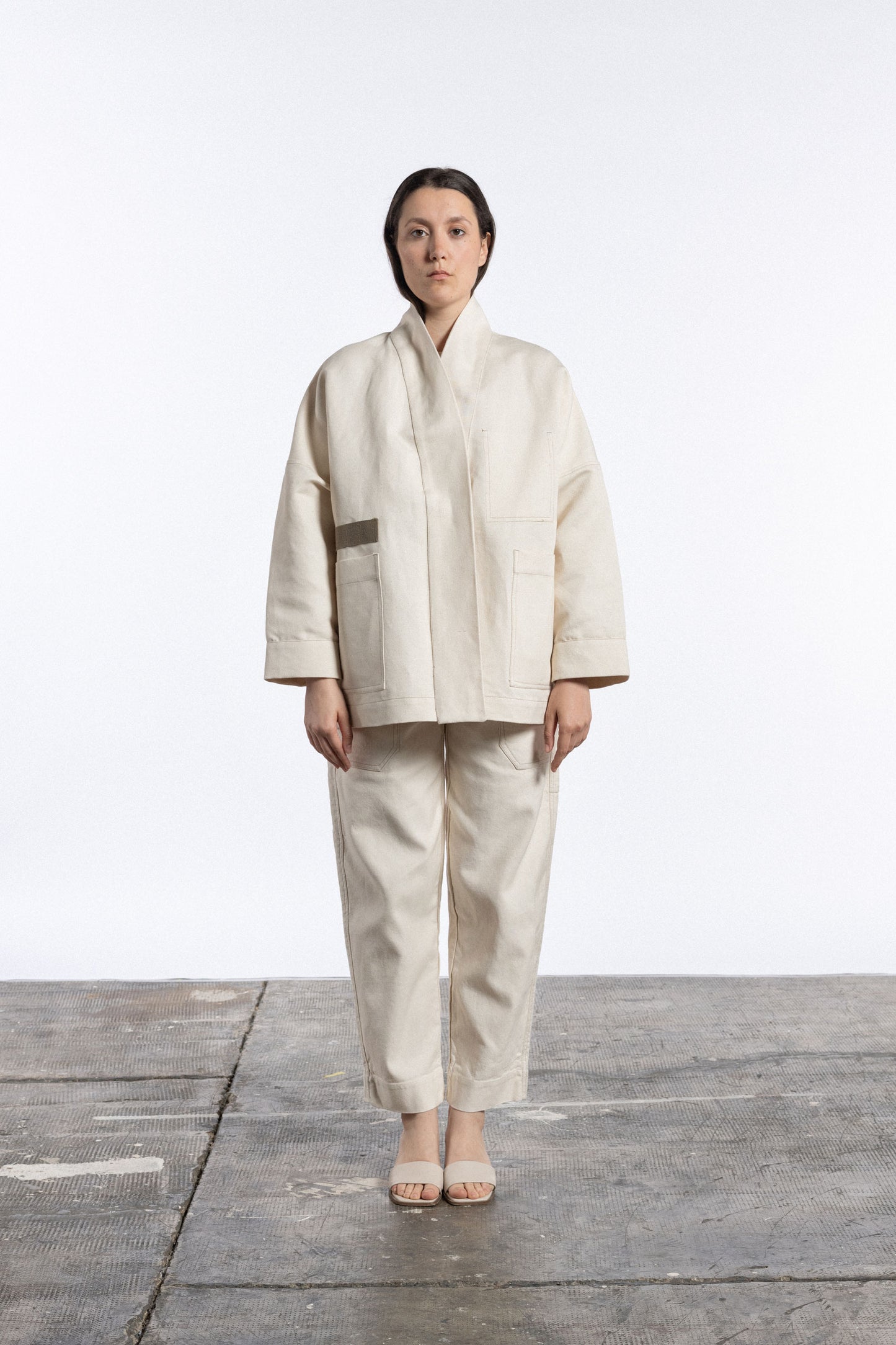 Giacca Utility - Bianco Panna