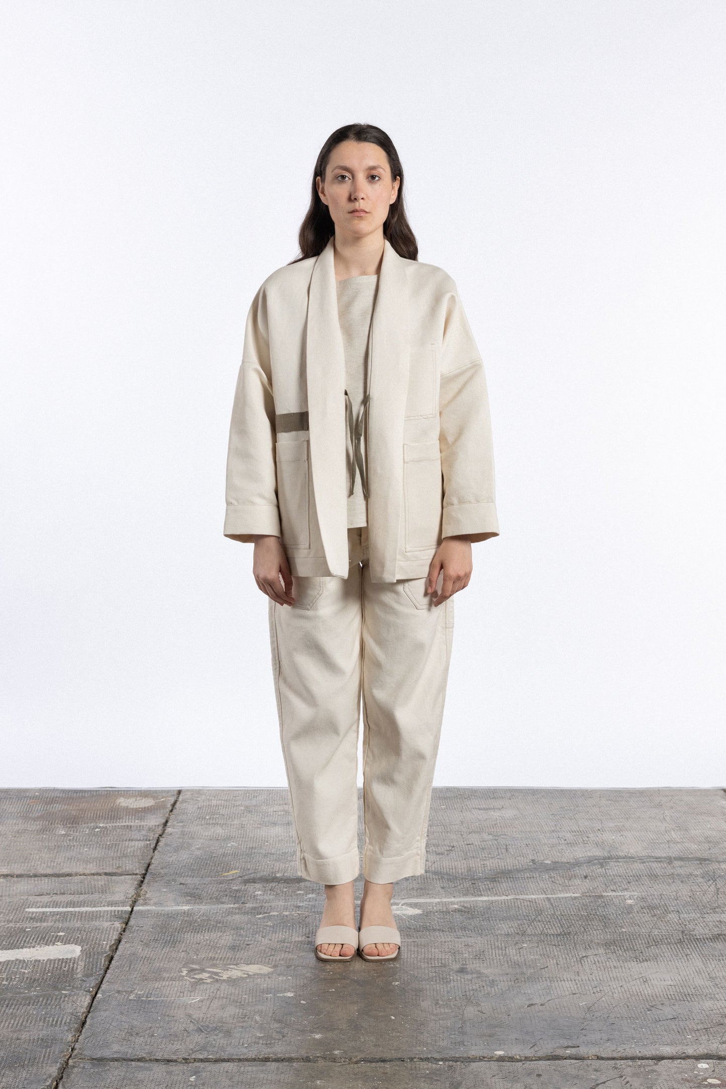 Giacca Utility - Bianco Panna