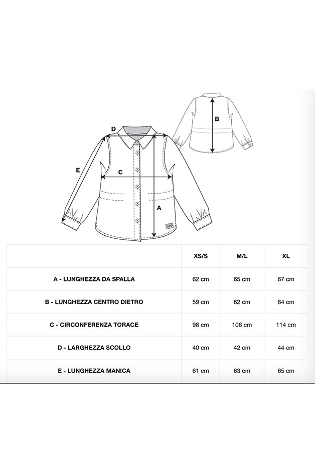 Overshirt Jeans Eva - Blu Indaco