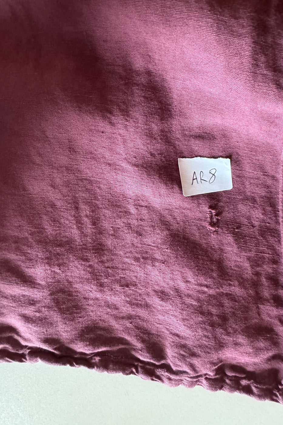 AR8 - Vestito Aria in canapa cotone Amaranto - Tg. S