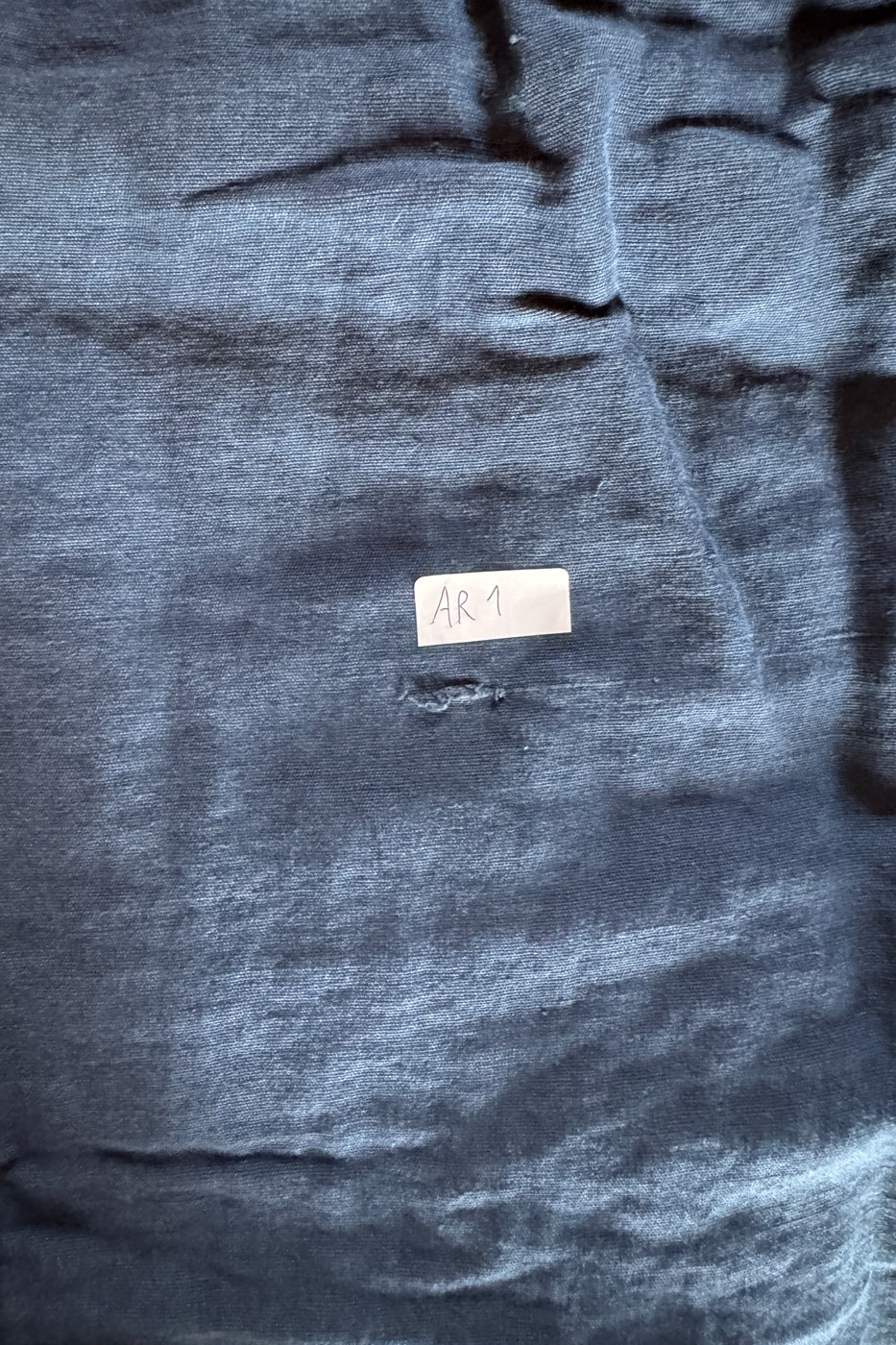 AR1 - Vestito Aria in canapa-cotone blu Navy - Tg. XL