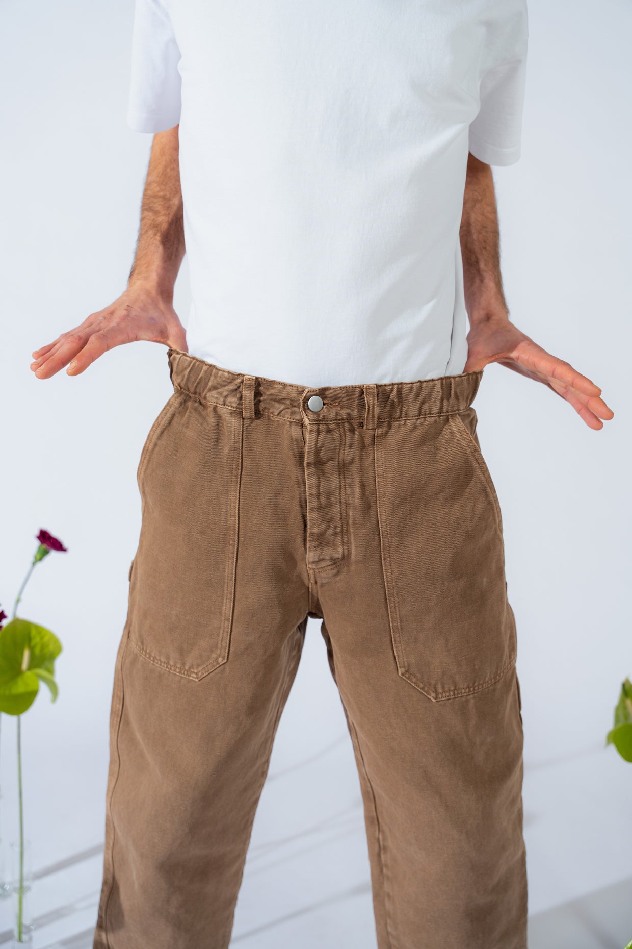 Apollo Herrenhose aus Hanf-Denim – Old Brown