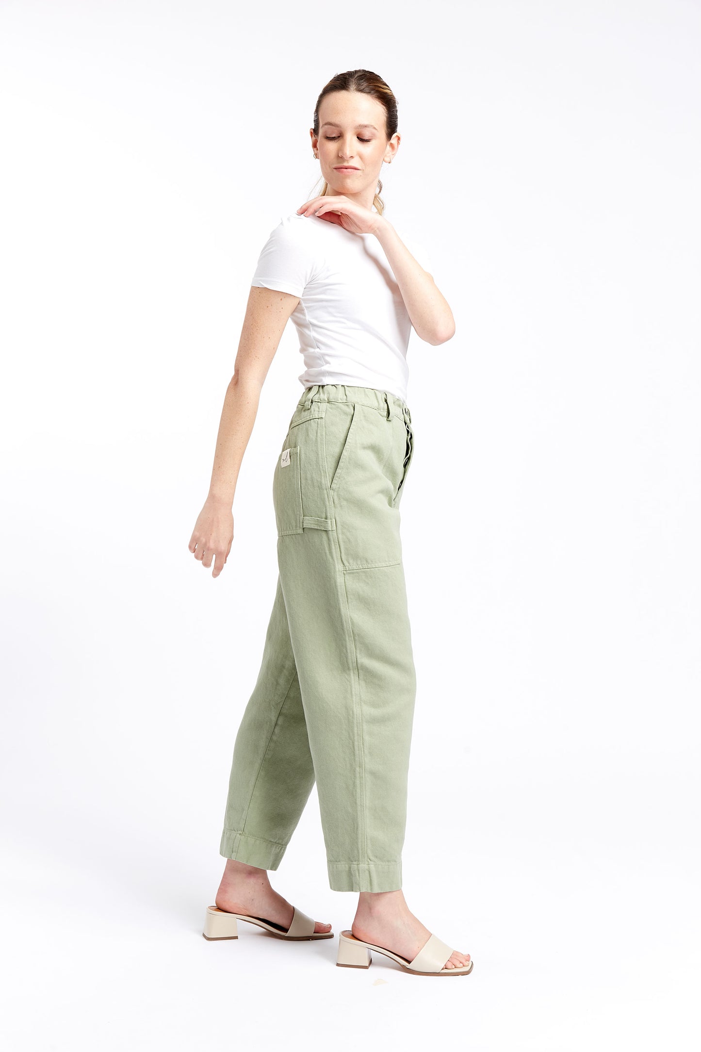 A9 - Pantaloni Apollo verde Pistacchio- Tg. M
