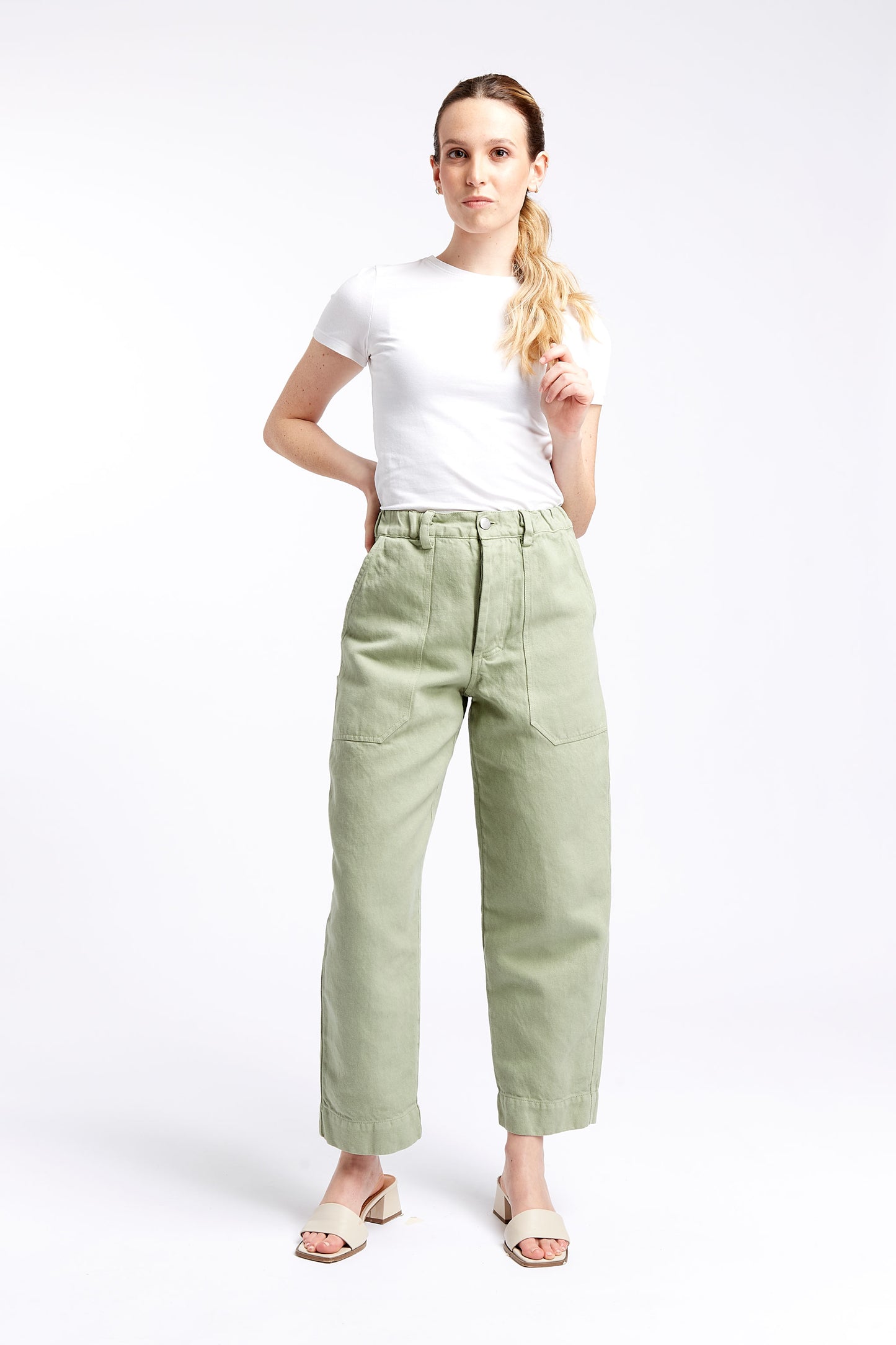 A9 - Pantaloni Apollo verde Pistacchio- Tg. M