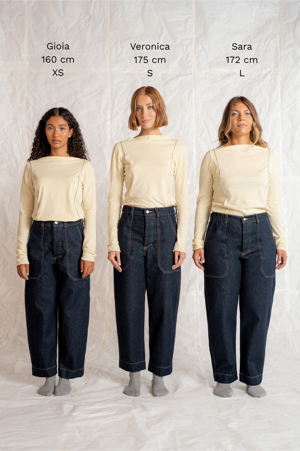 Jeans Apollo in cotone biologico con elastico in vita - Blu Indaco