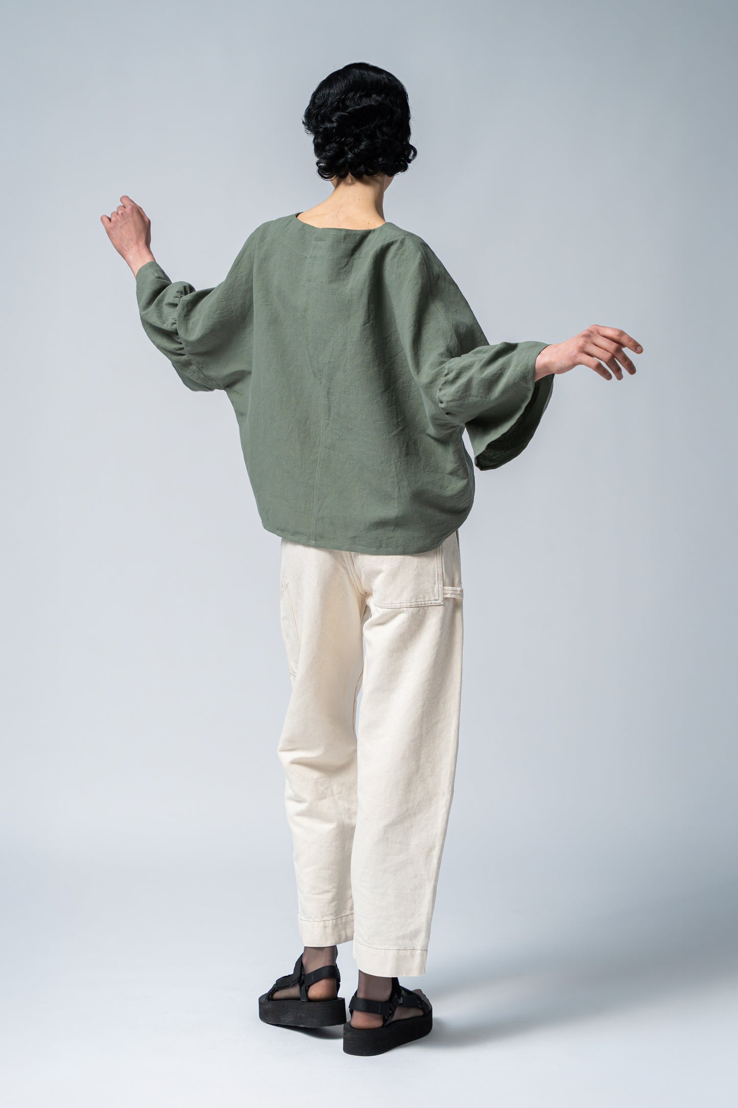 Blusa Bloom verde Salvia