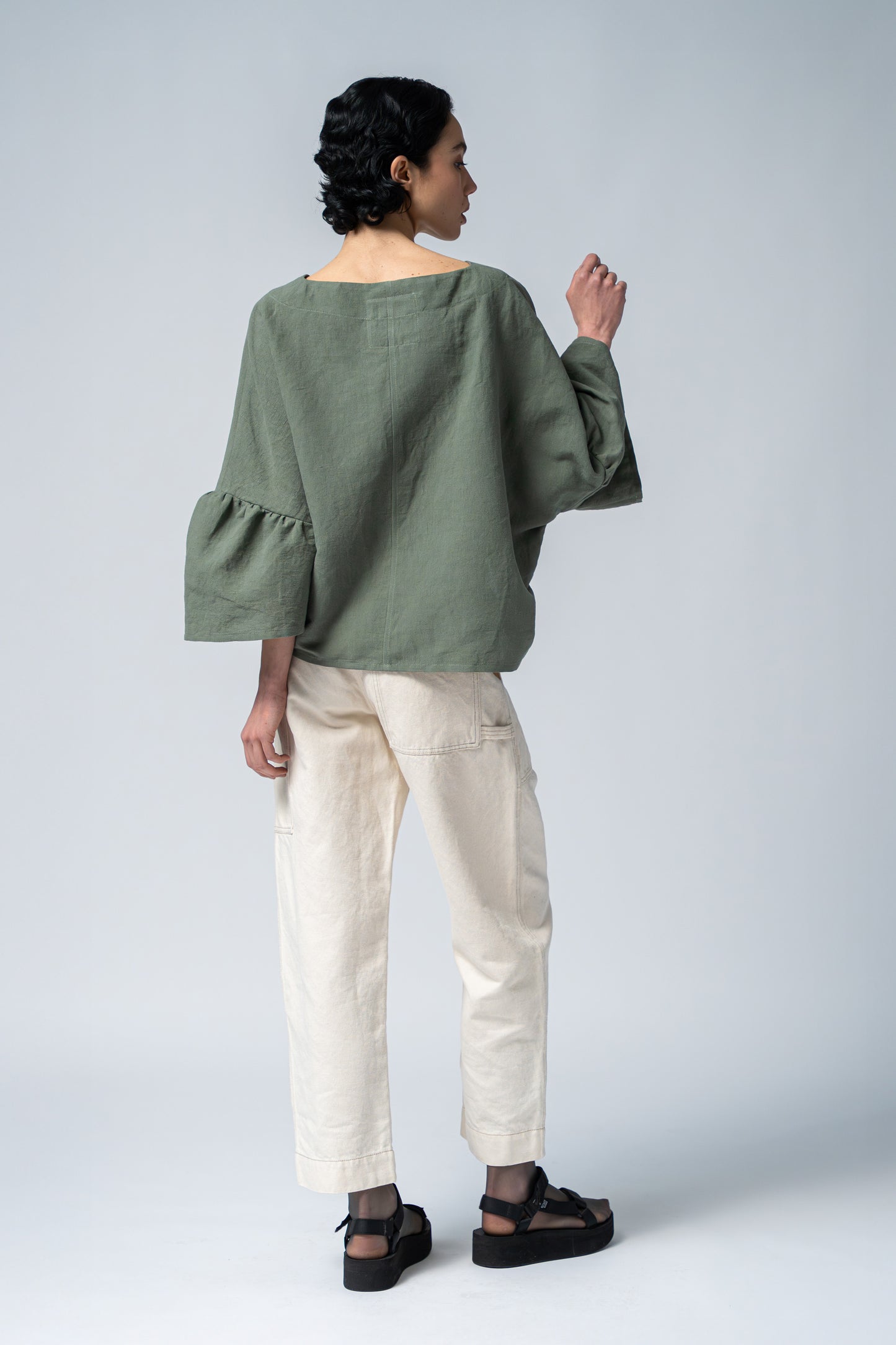 Blusa Bloom verde Salvia