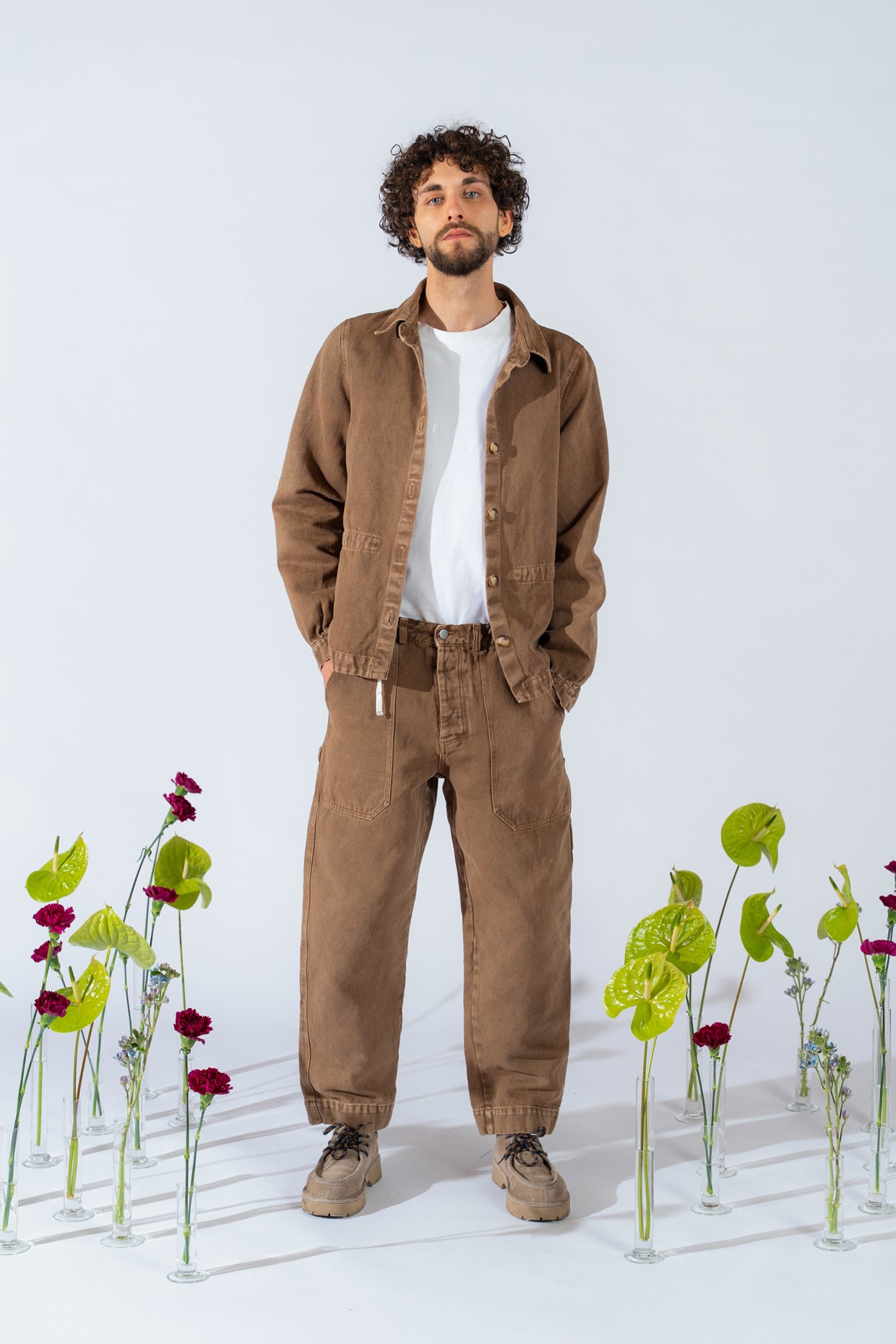 Apollo Herrenhose aus Hanf-Denim – Old Brown