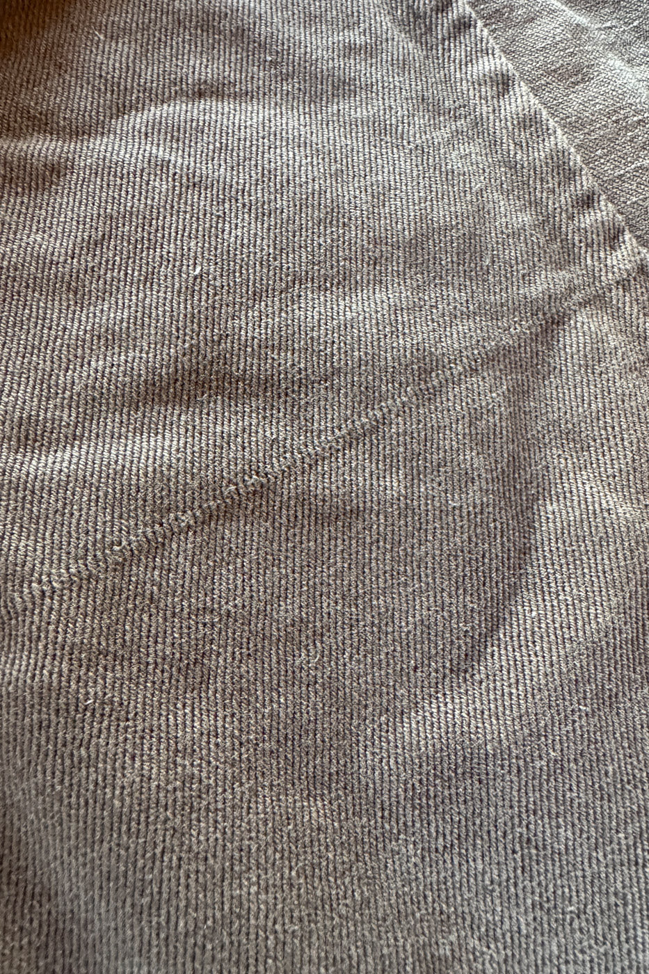 Unisex-Schürze aus Hanf-Denim – Braun Old