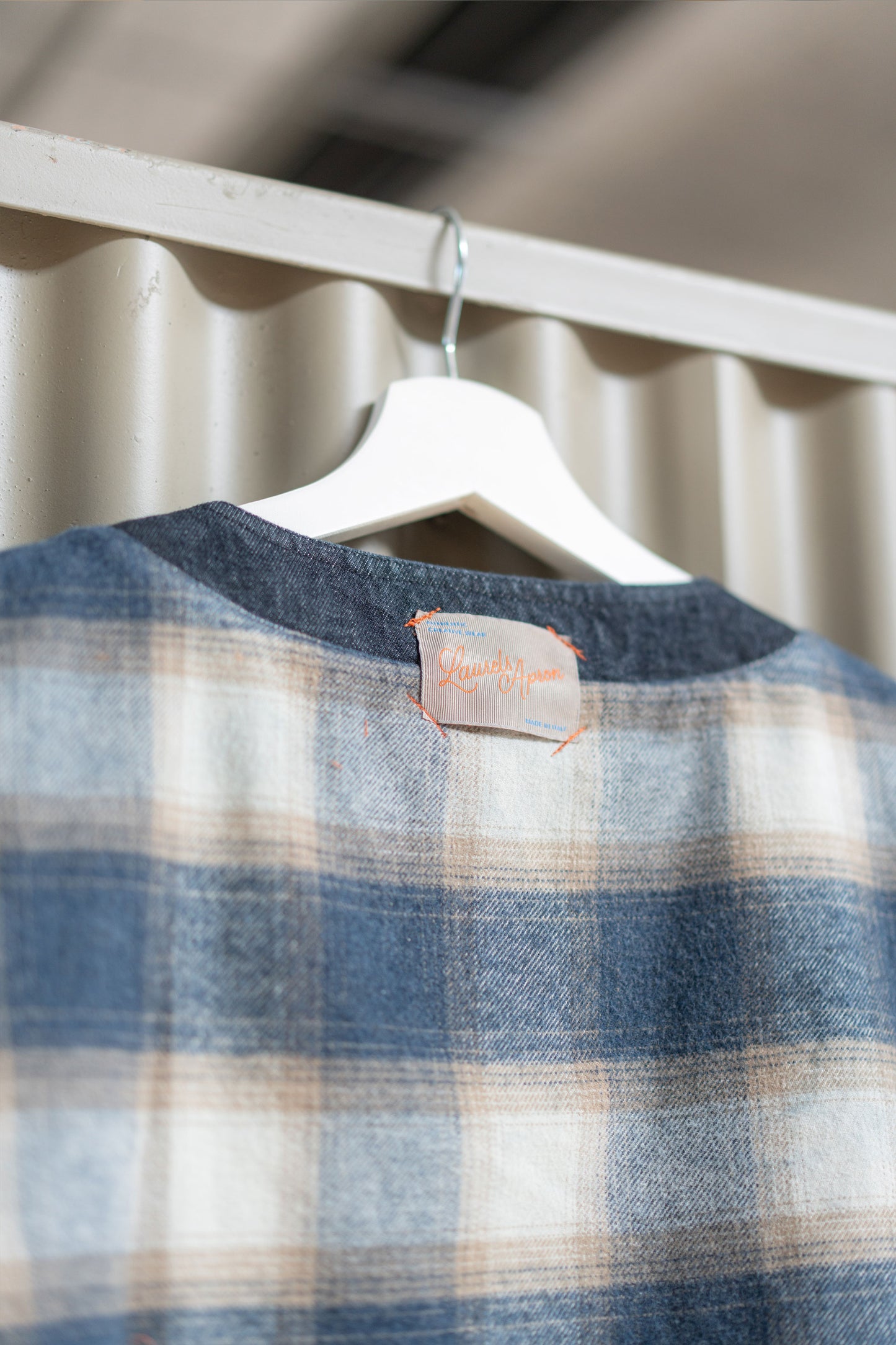 Gilet reversibile Iris - Jeans + check