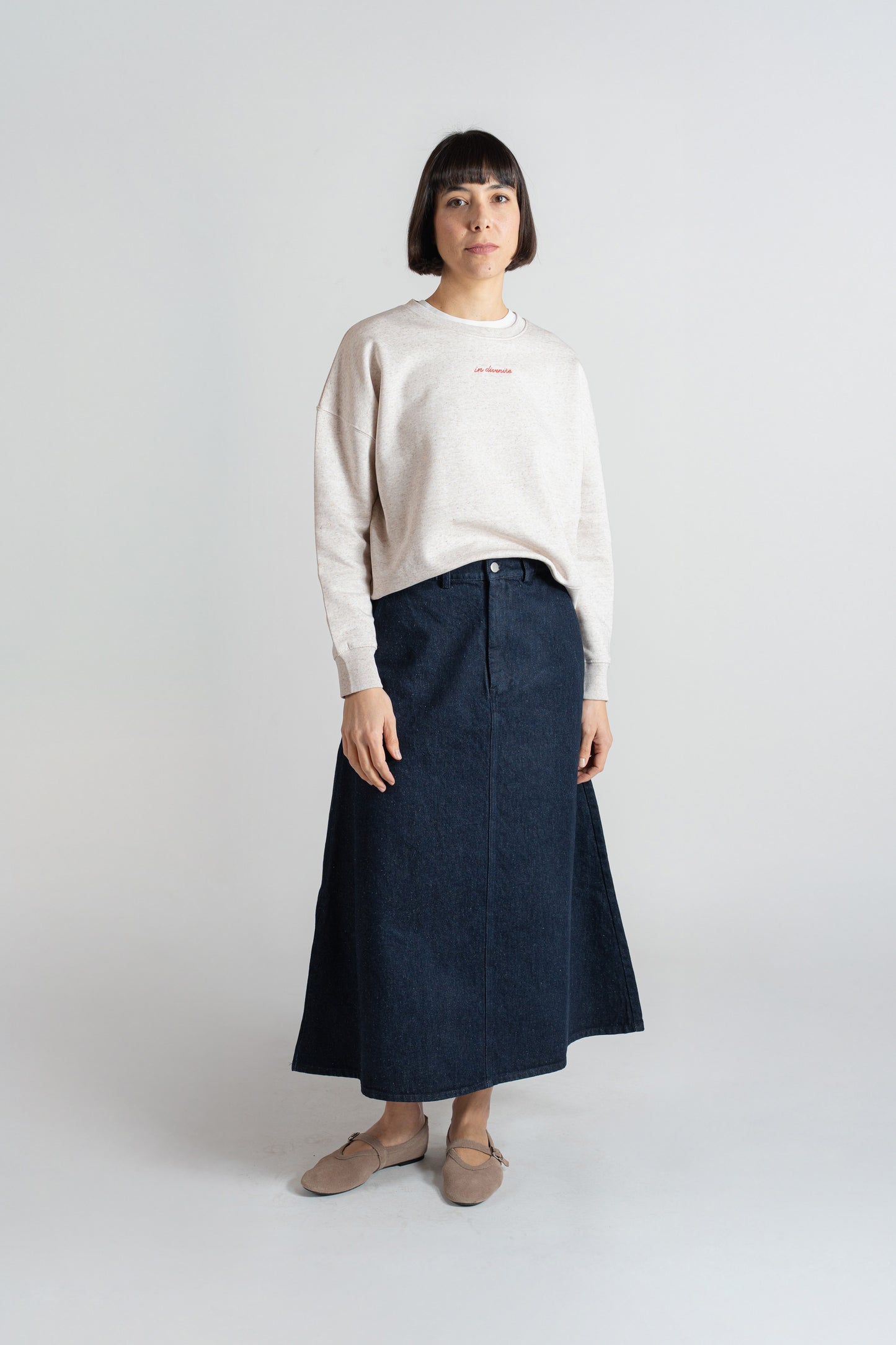 Gonna Jeans Lia - Blu Indaco