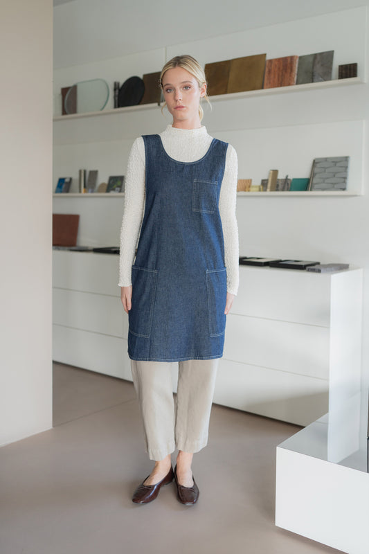 Grembiule/Vestito donna - Jeans Cotone-Canapa
