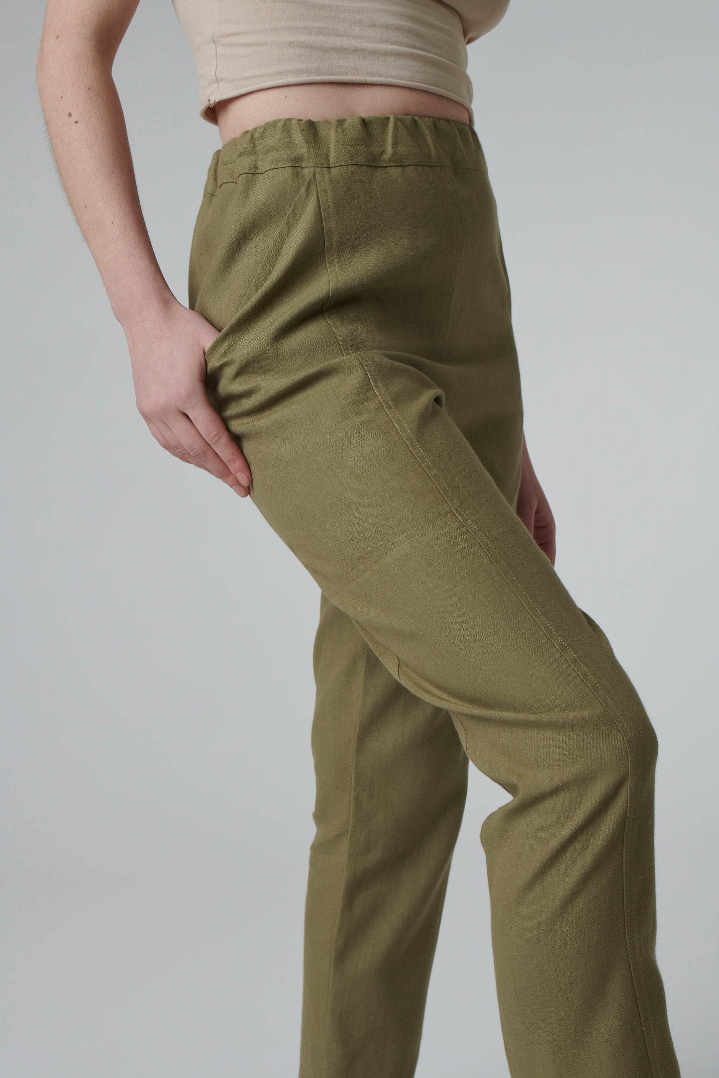 KIT pantalone Dafne:  Cartamodello Cartaceo + Tessuto