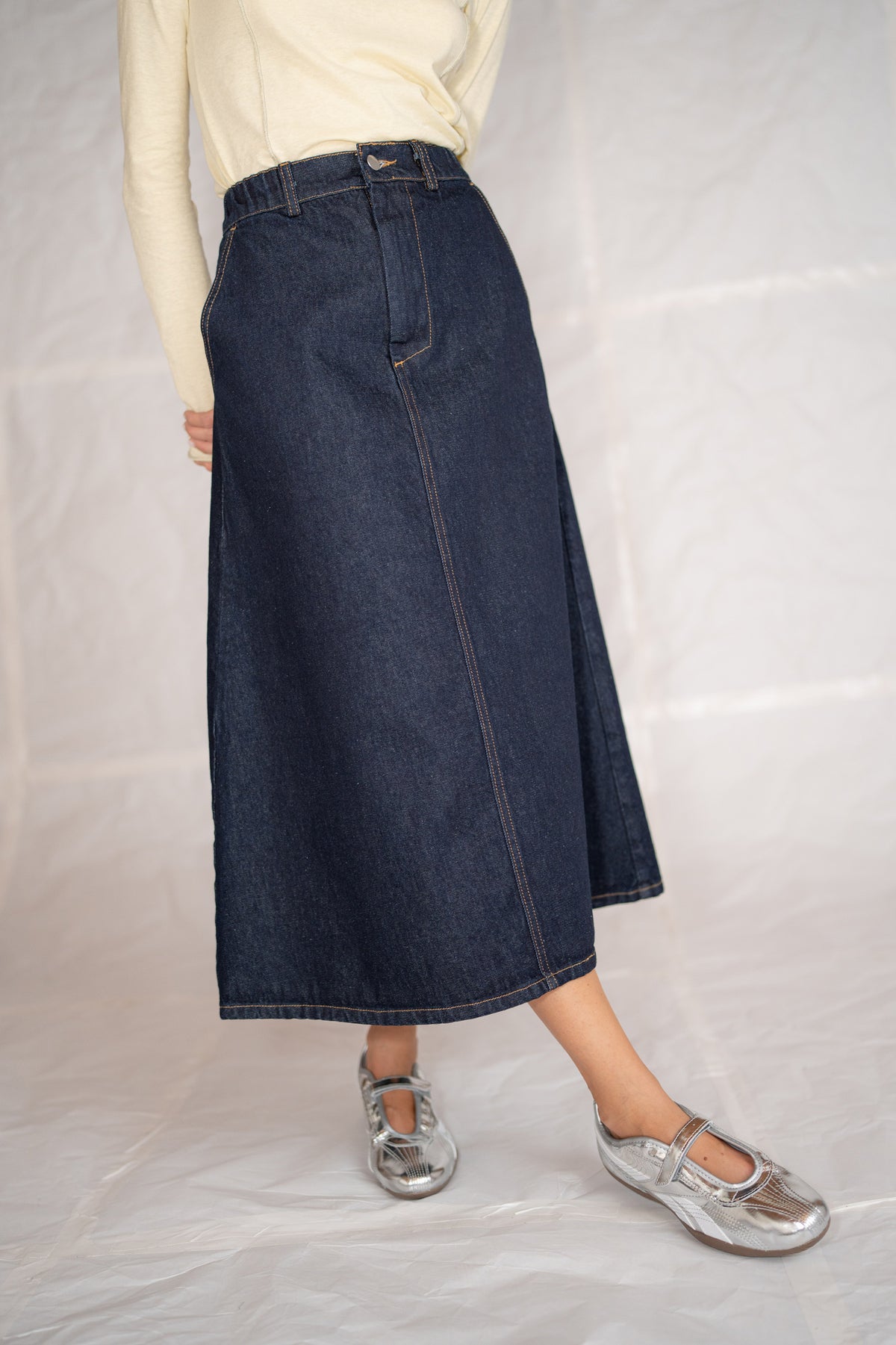 Gonna Jeans Lia - Blu Indaco
