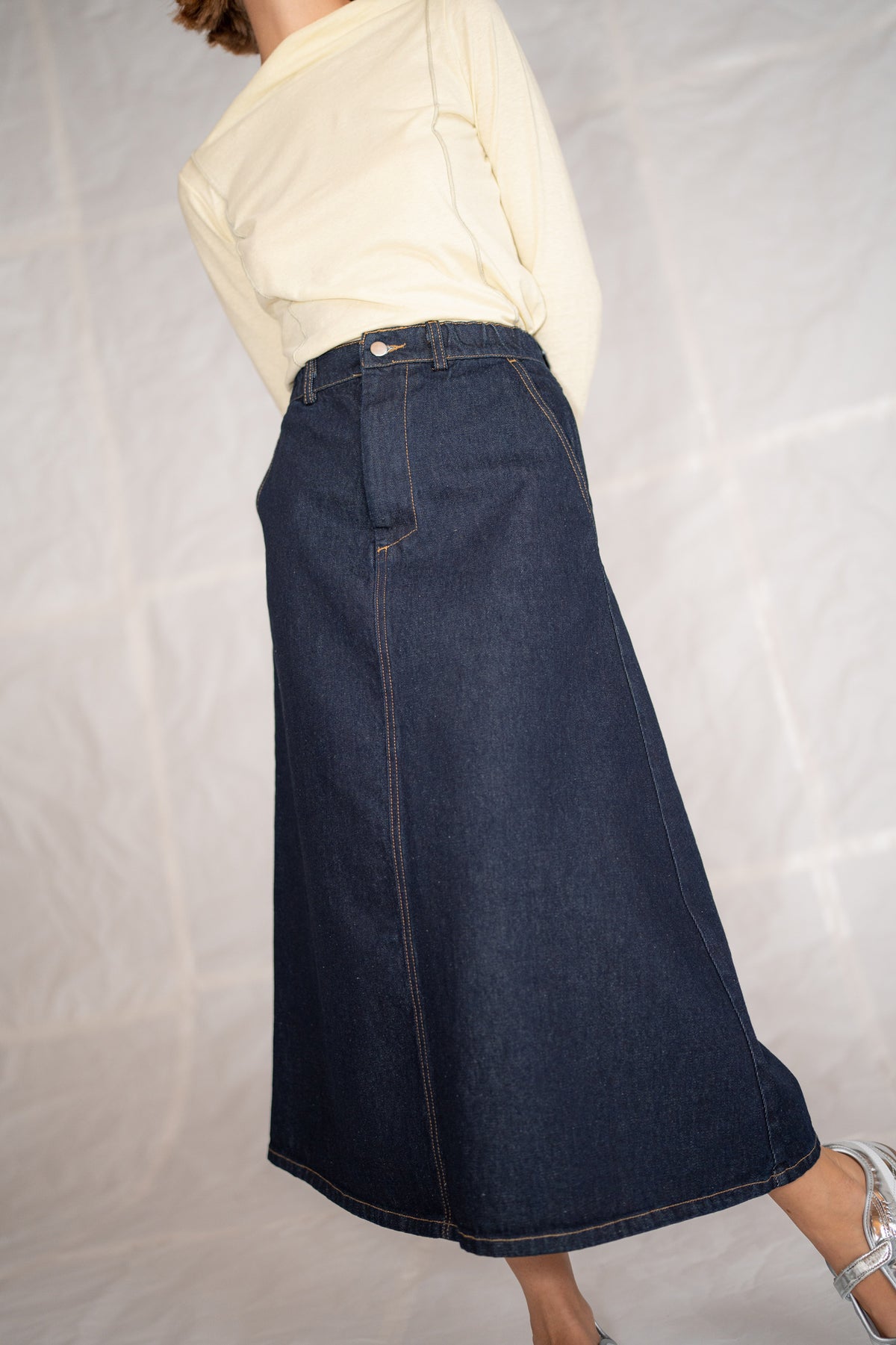 Gonna Jeans Lia - Blu Indaco