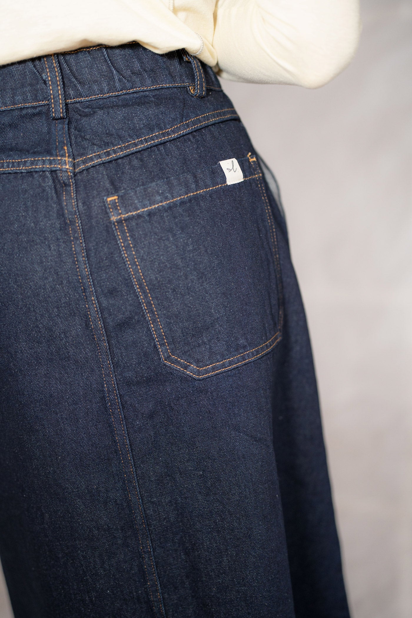 Gonna Jeans Lia - Blu Indaco