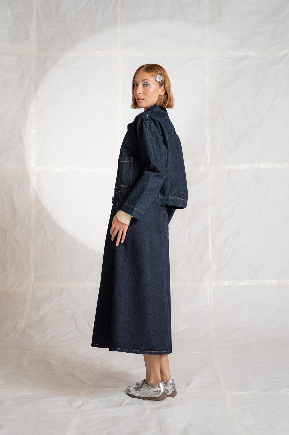 Gonna Jeans Lia - Blu Indaco