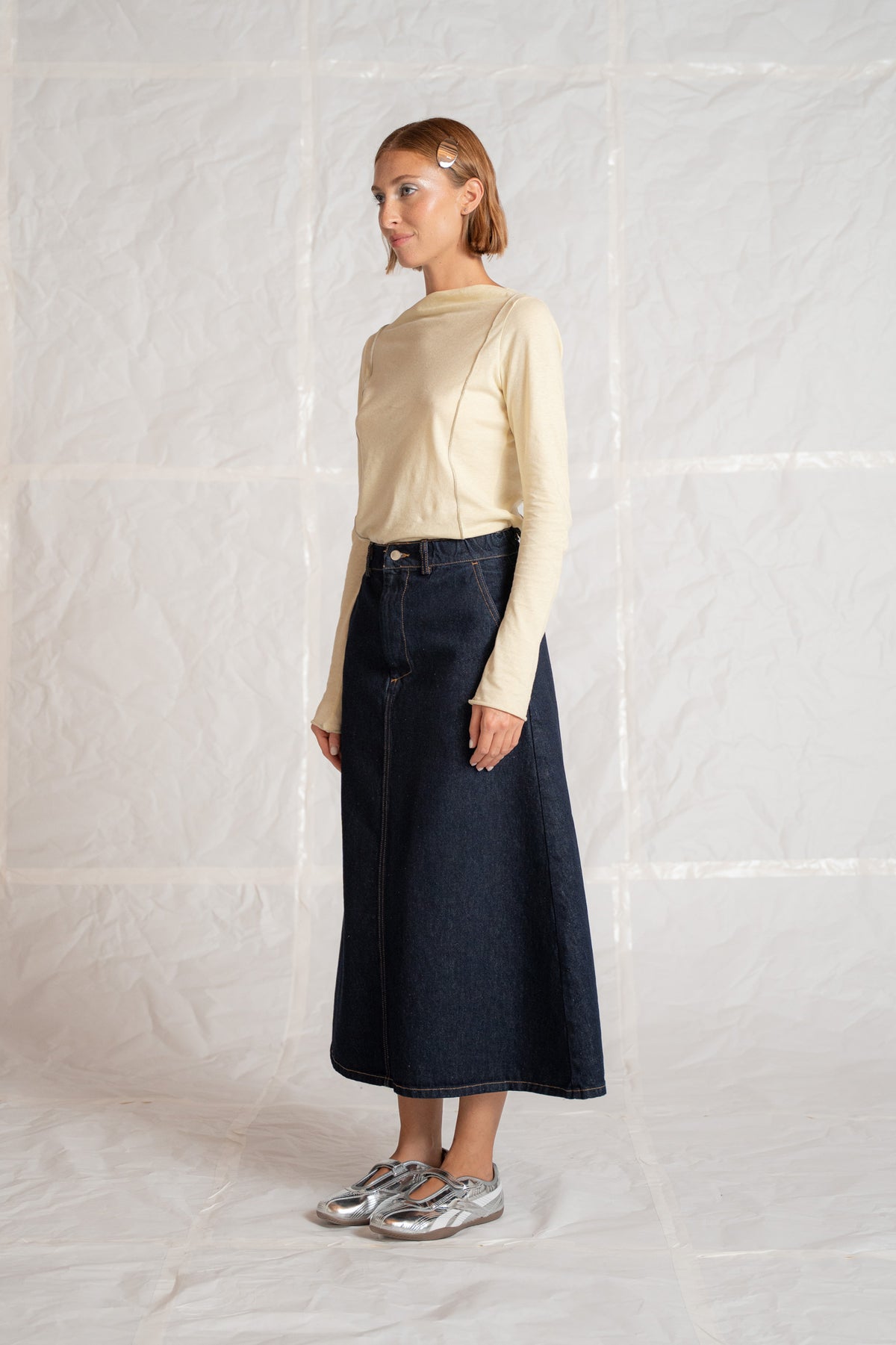 Gonna Jeans Lia - Blu Indaco