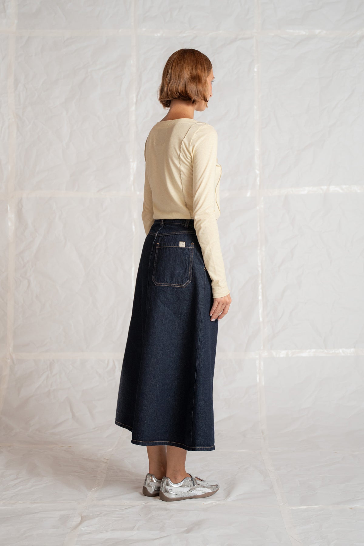 Gonna Jeans Lia - Blu Indaco