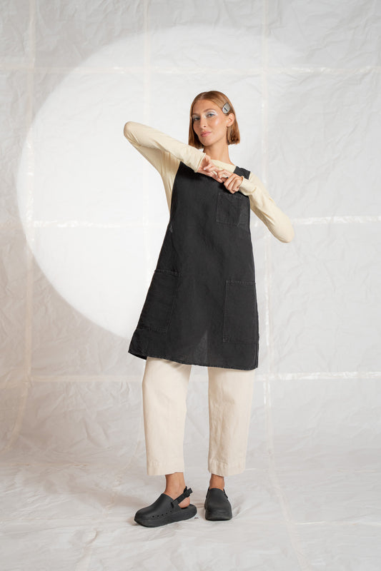 Grembiule/Vestito donna - nero Old