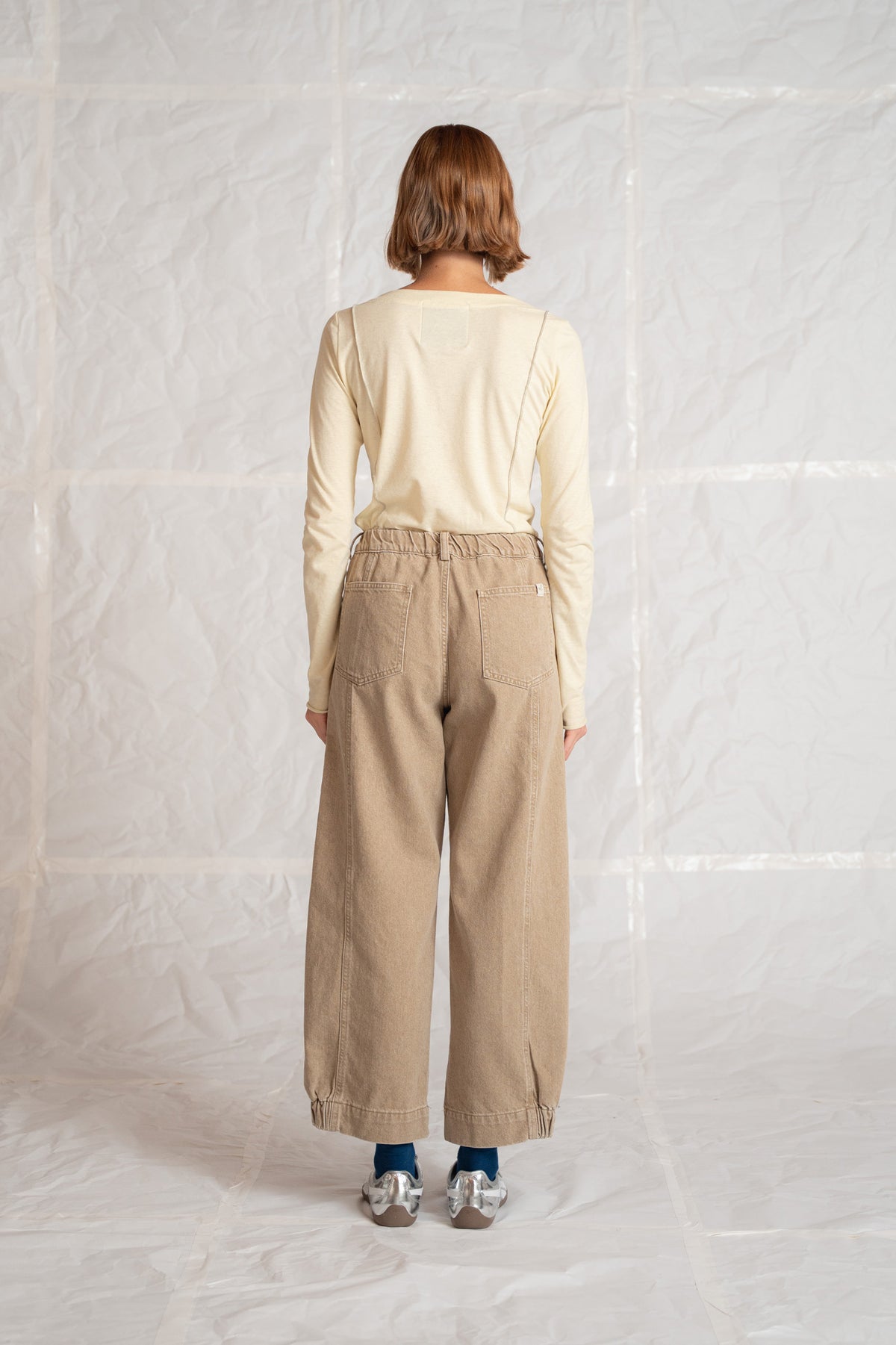 Selene jeans in cotton with elastic waist - Duna stonewashed