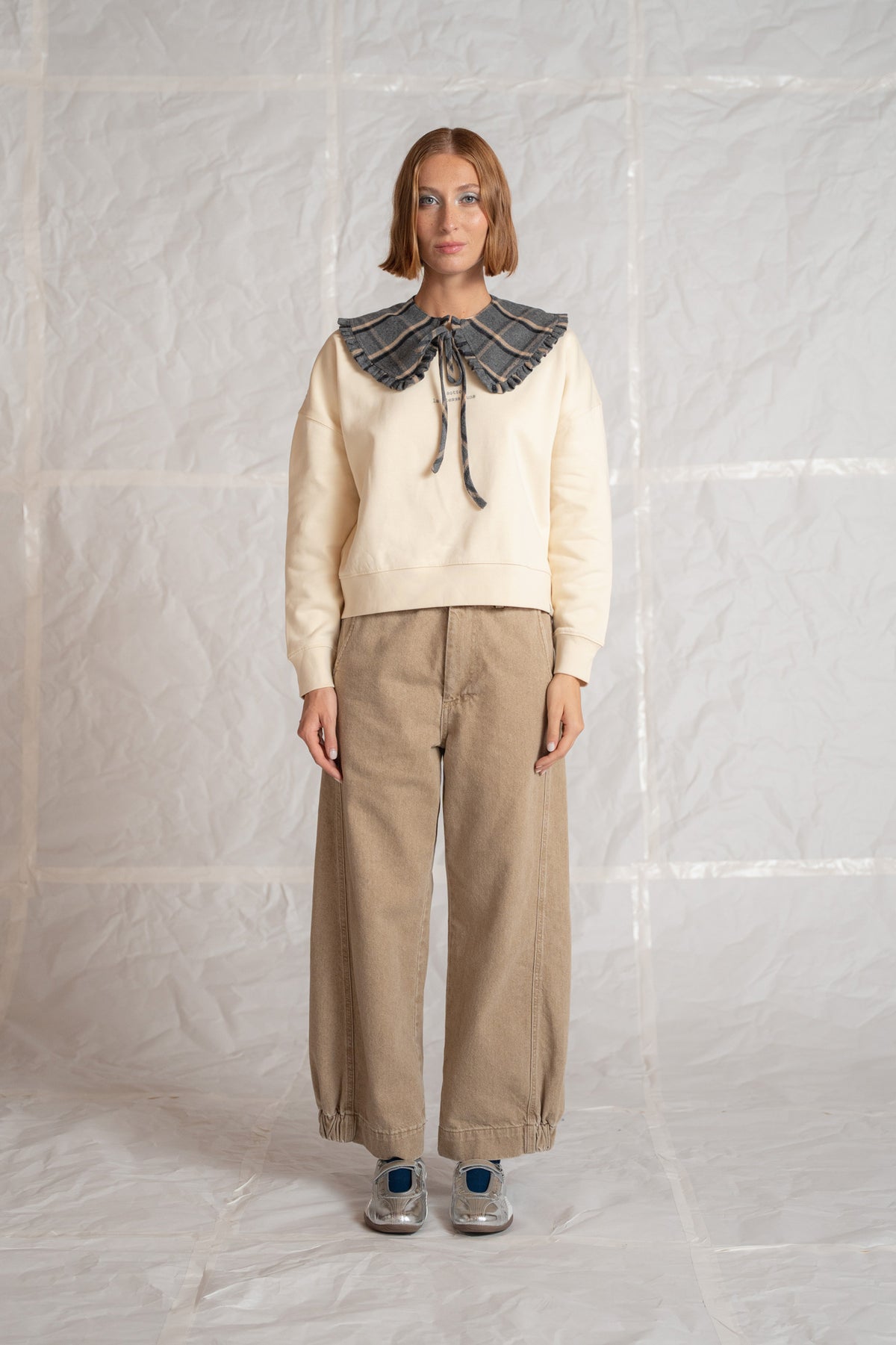 Selene jeans in cotton with elastic waist - Duna stonewashed