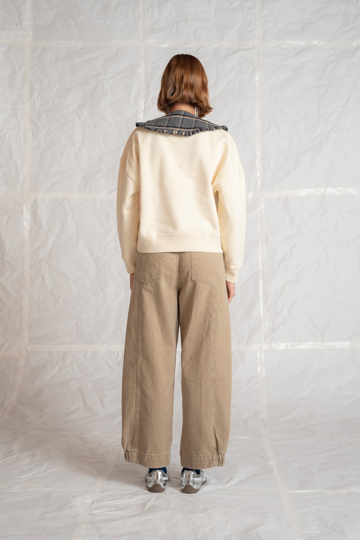 Selene jeans in cotton with elastic waist - Duna stonewashed