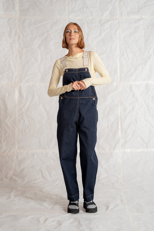 Salopette Apollo Jeans cotone riciclato - Blu indaco