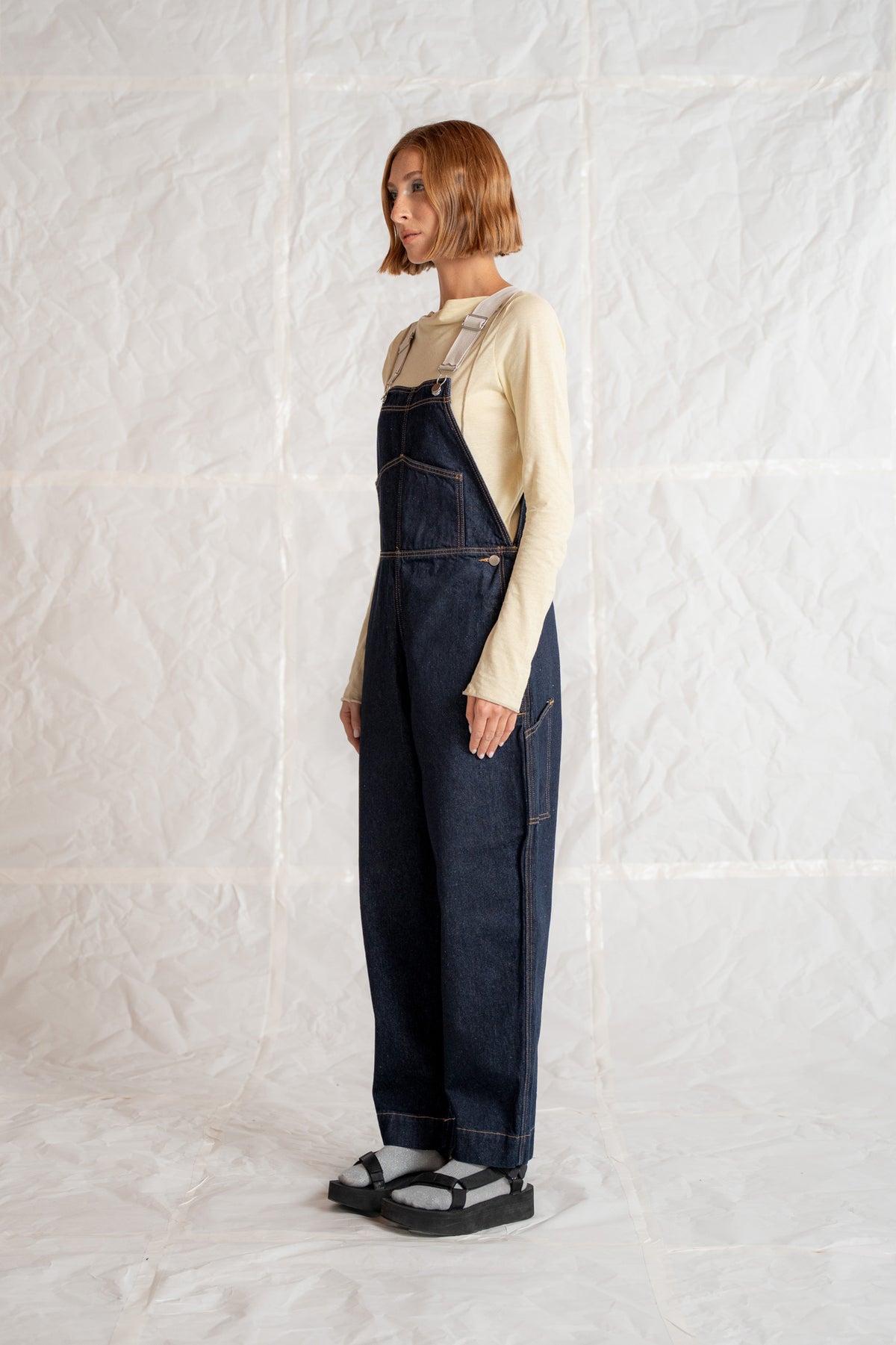 Salopette Apollo Jeans cotone riciclato - Blu indaco