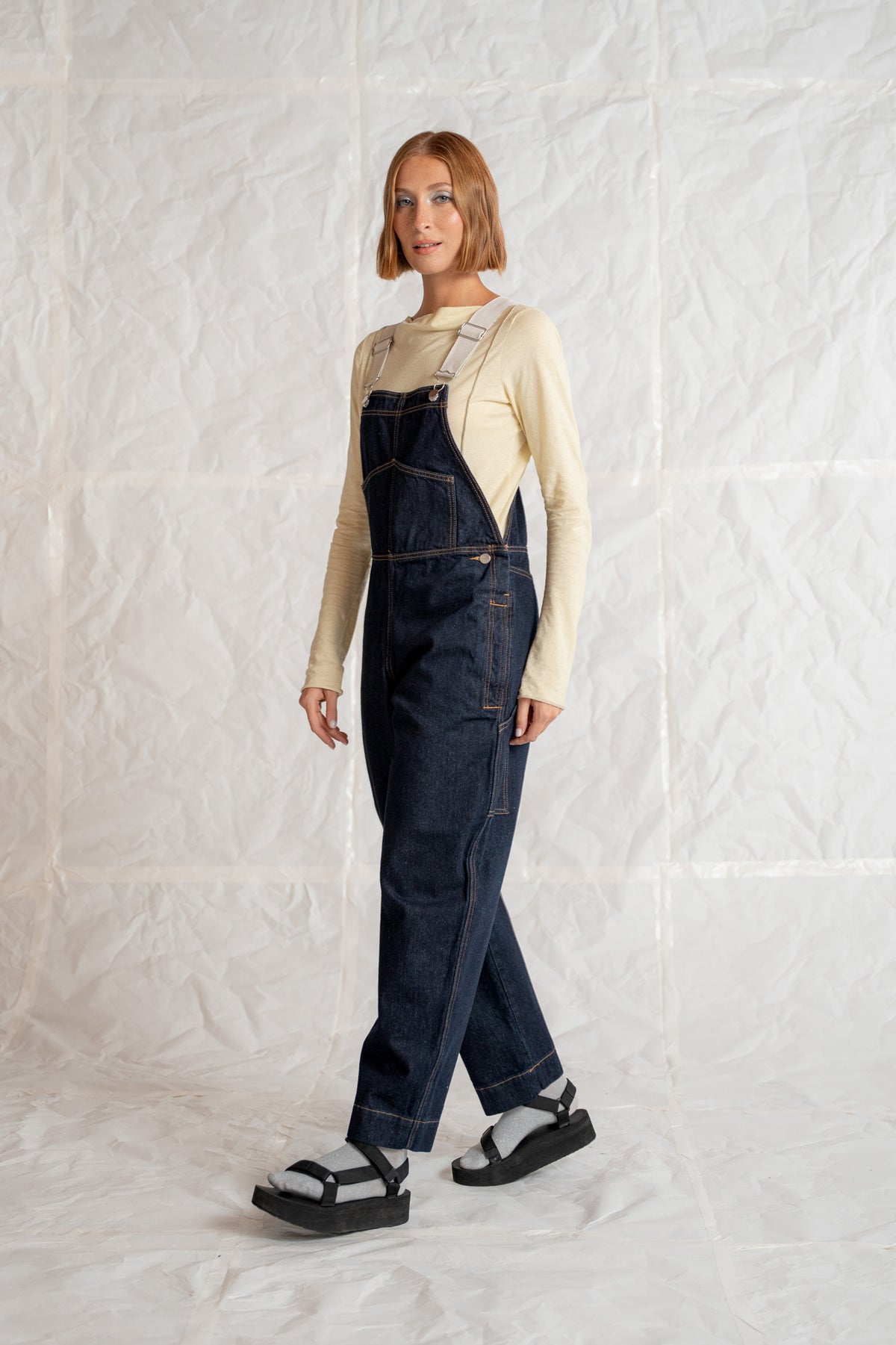 Salopette Apollo Jeans cotone riciclato - Blu indaco
