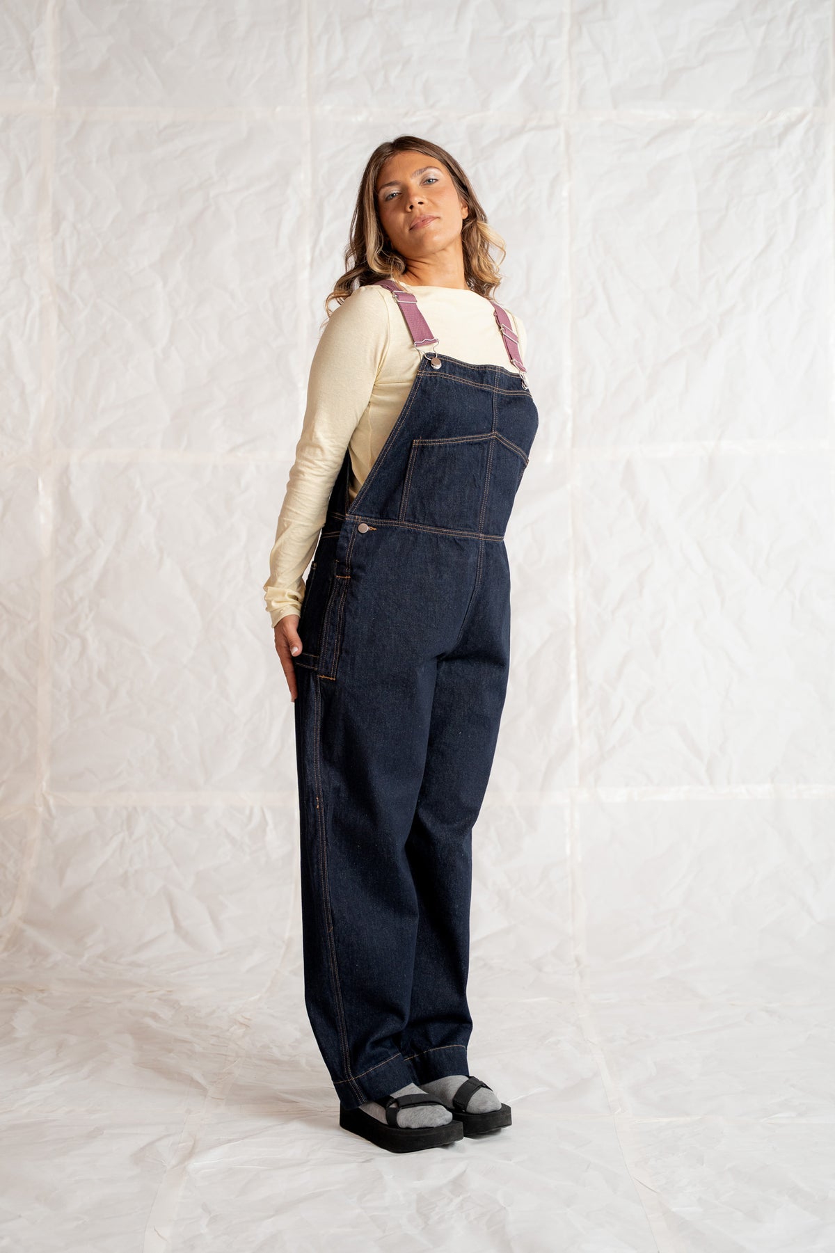 Salopette Apollo Jeans cotone riciclato - Blu indaco