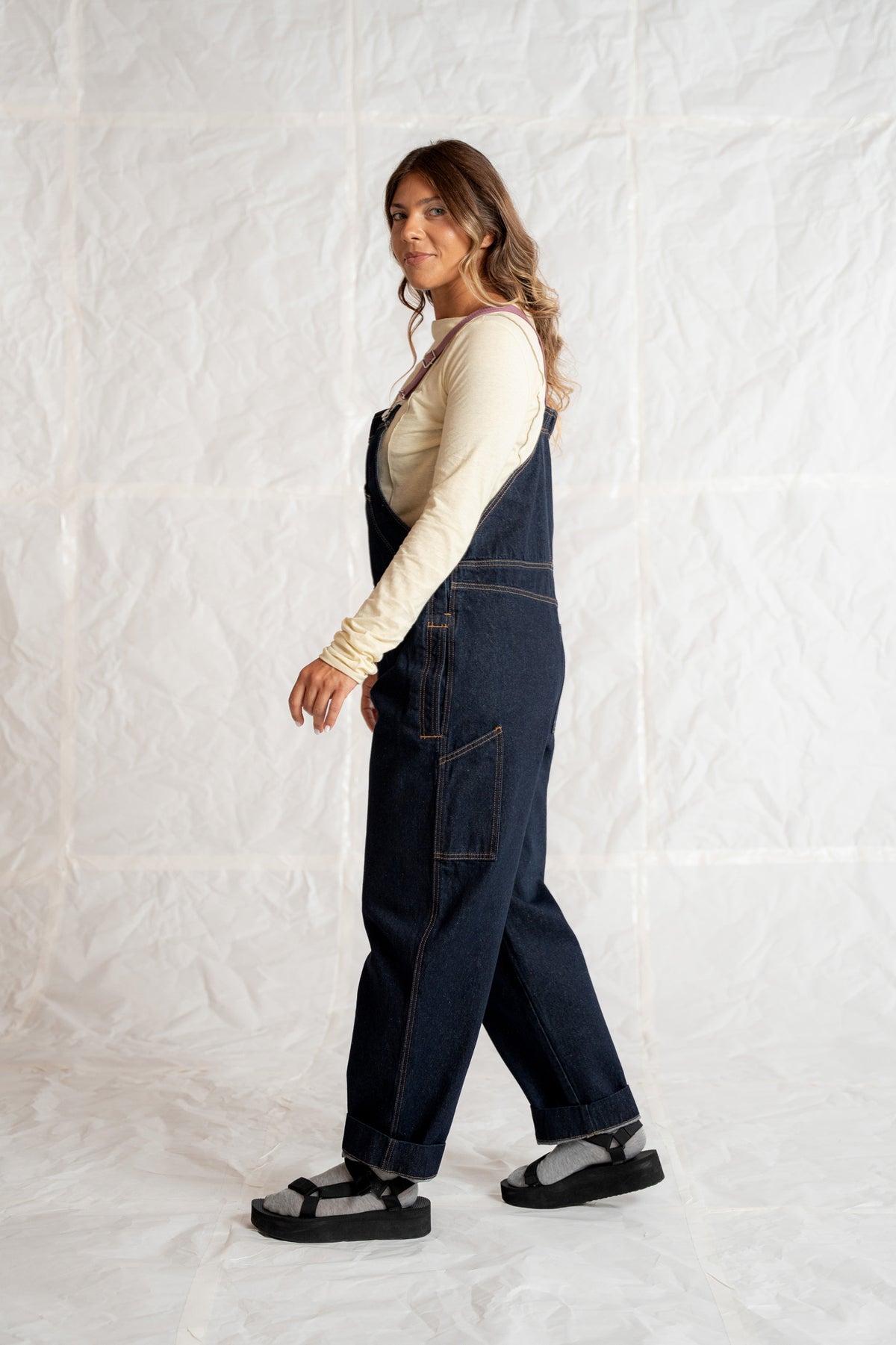 Salopette Apollo Jeans cotone riciclato - Blu indaco